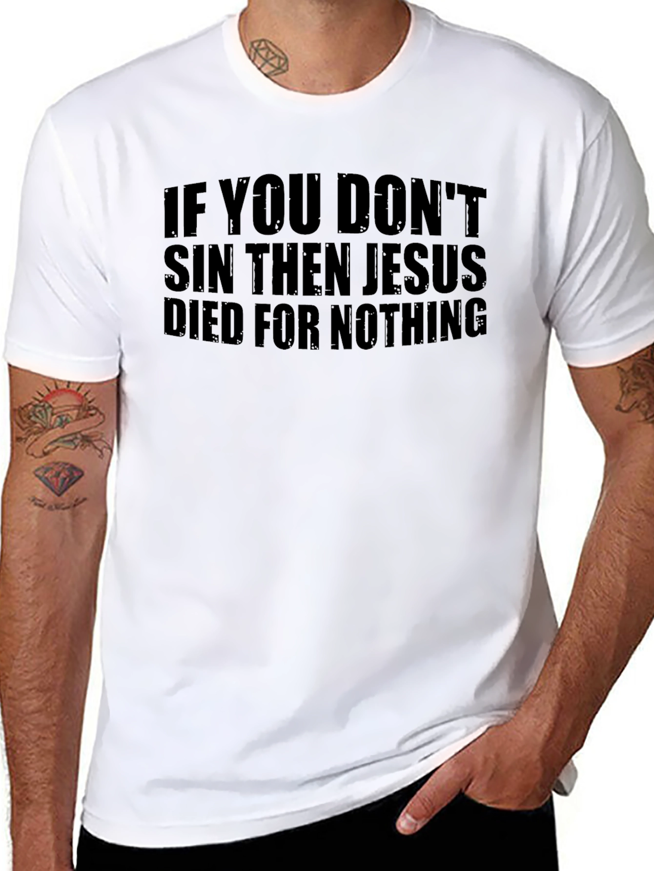 Jesus Died For Nothing Graphic Tee