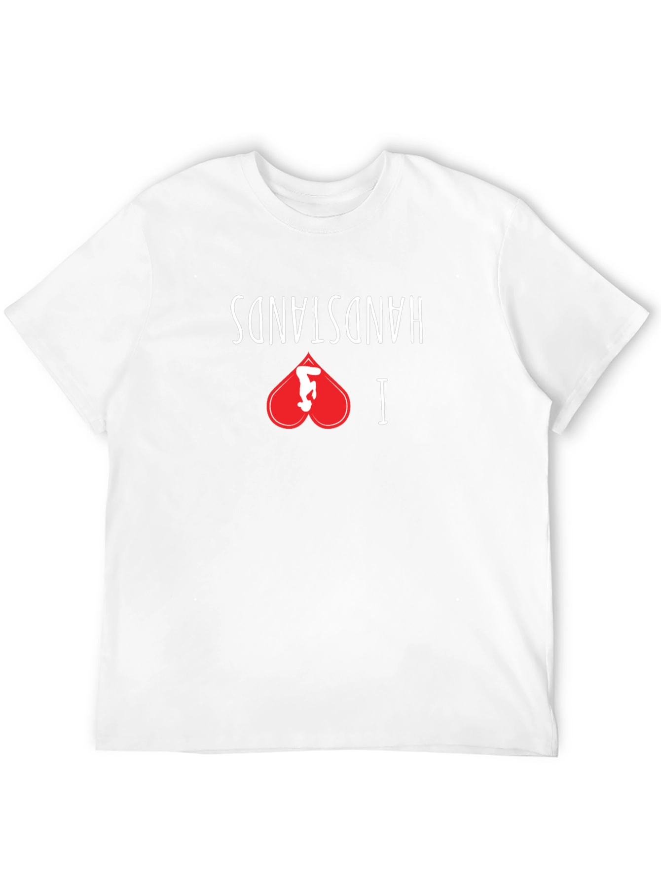 I Love Handstands Black Graphic Tee Shirt