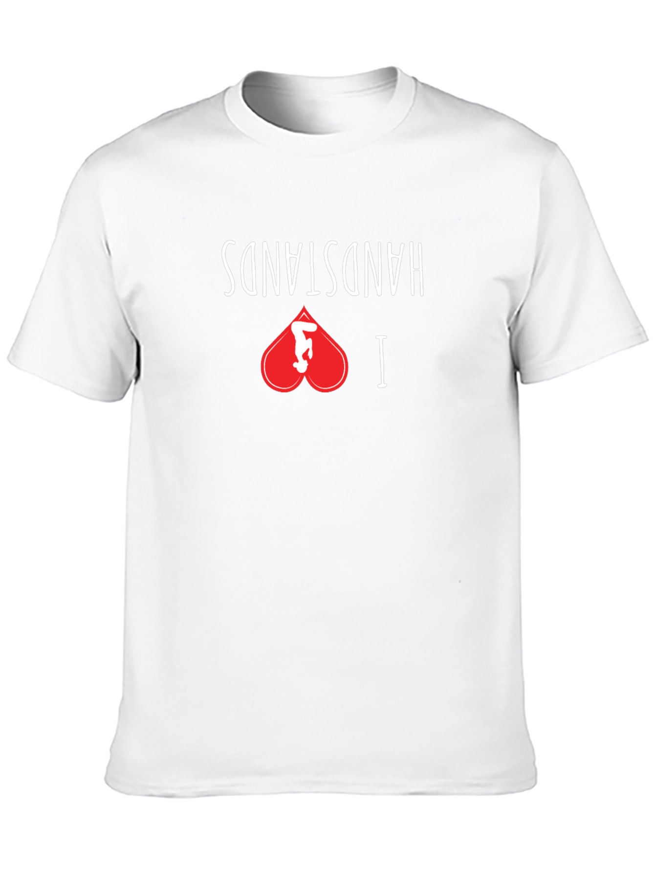 I Love Handstands Black Graphic Tee Shirt