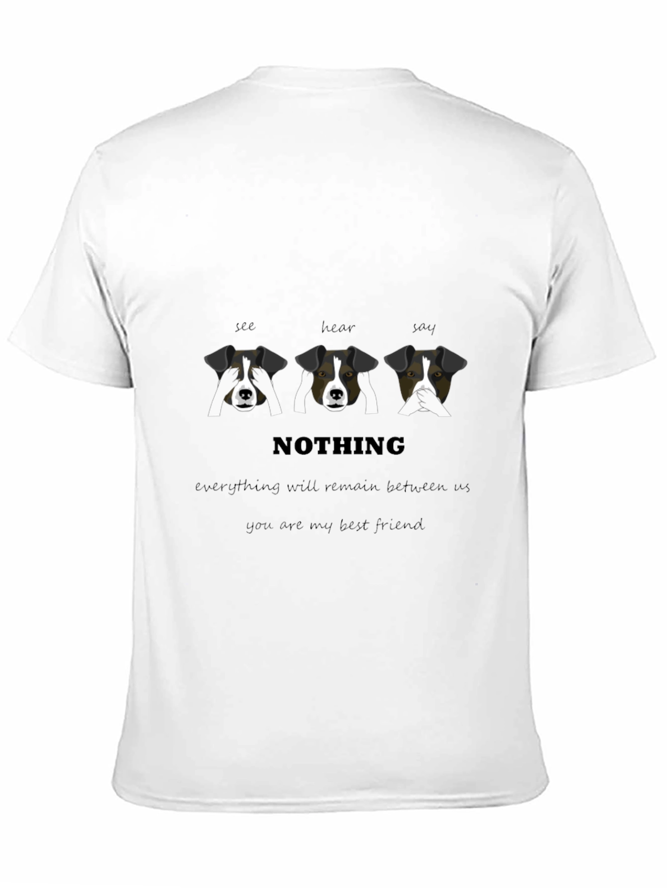 See Hear Speak No Evil Dogs Graphic T-Shirt