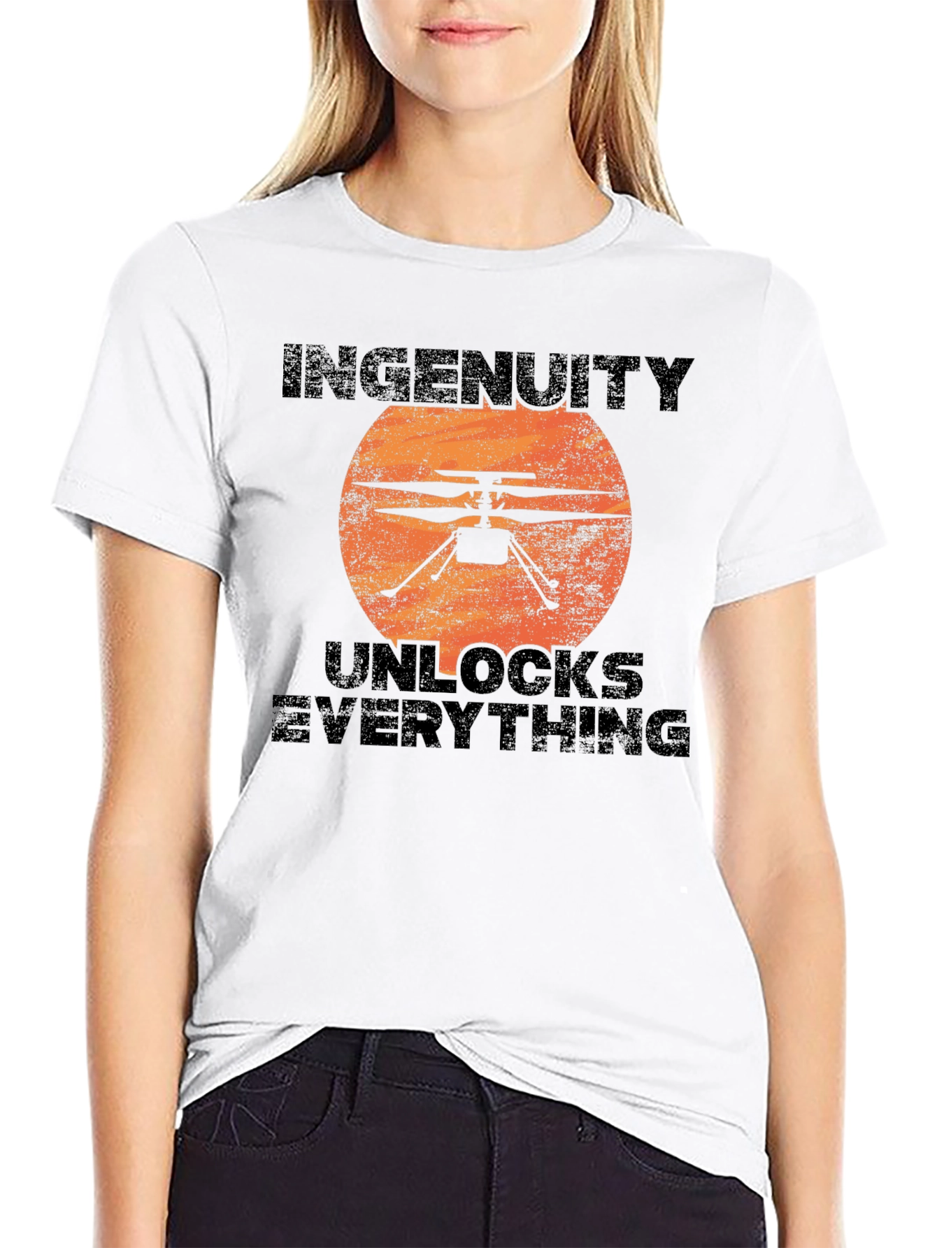 Ingenuity Unlocks Everything Black T-Shirt