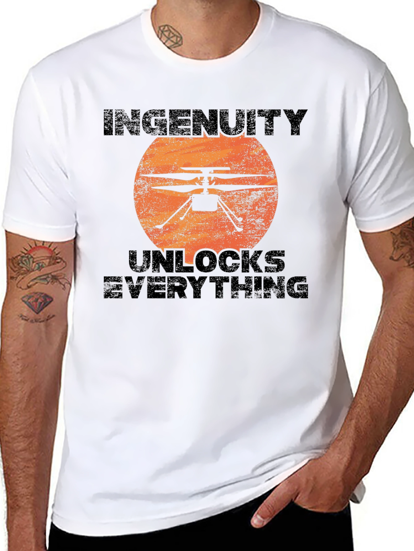 Ingenuity Unlocks Everything Black T-Shirt