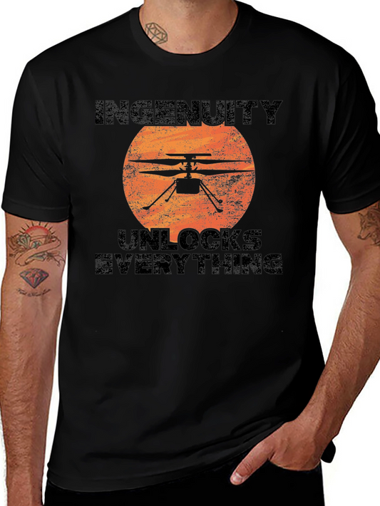 Ingenuity Unlocks Everything Black T-Shirt