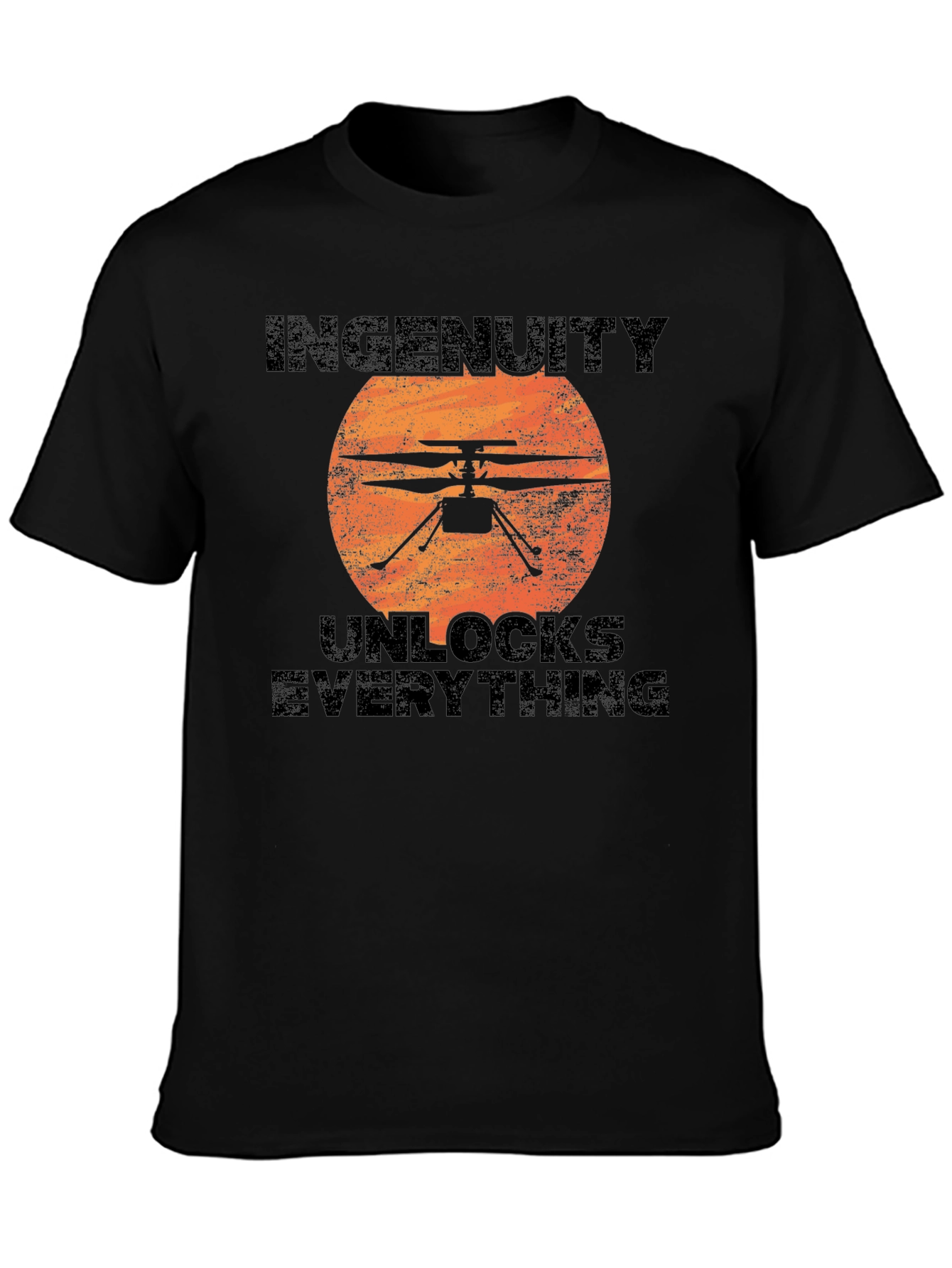 Ingenuity Unlocks Everything Black T-Shirt
