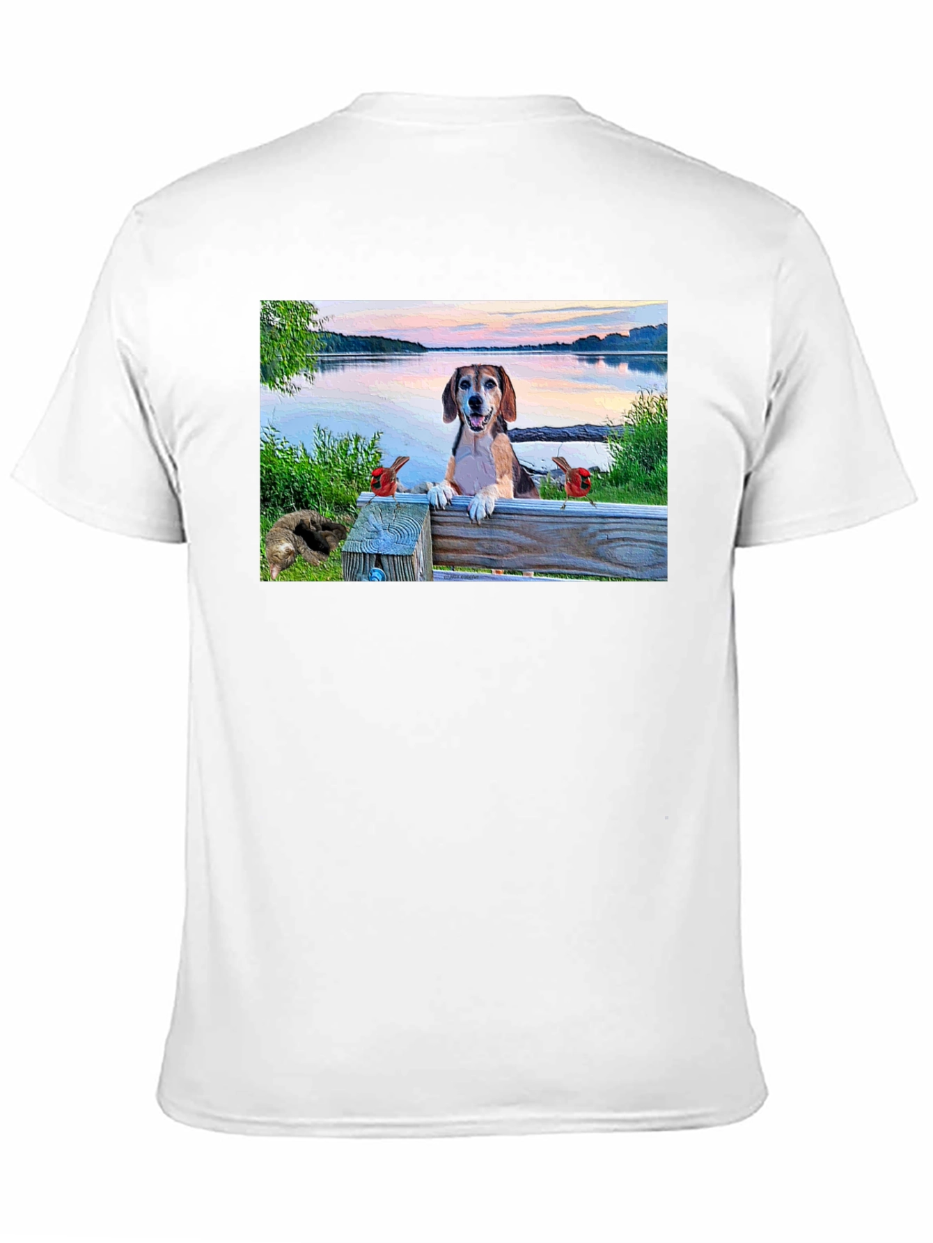 Dog on a Bench T-Shirt