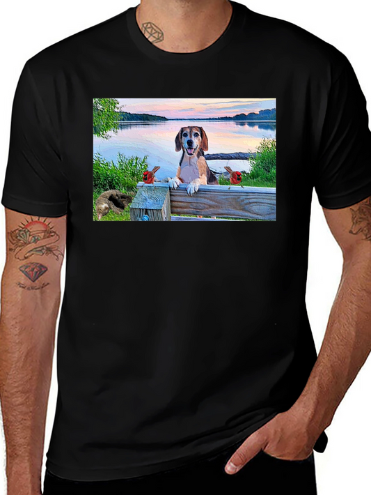 Dog on a Bench T-Shirt