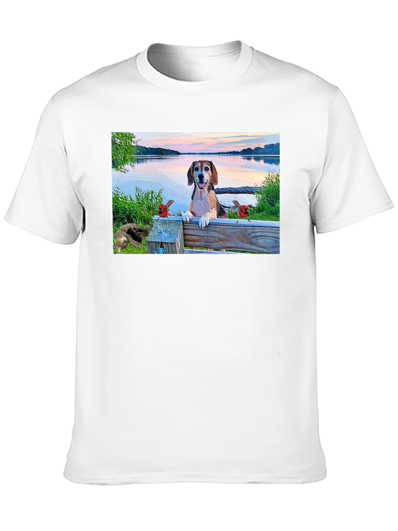 Dog on a Bench T-Shirt