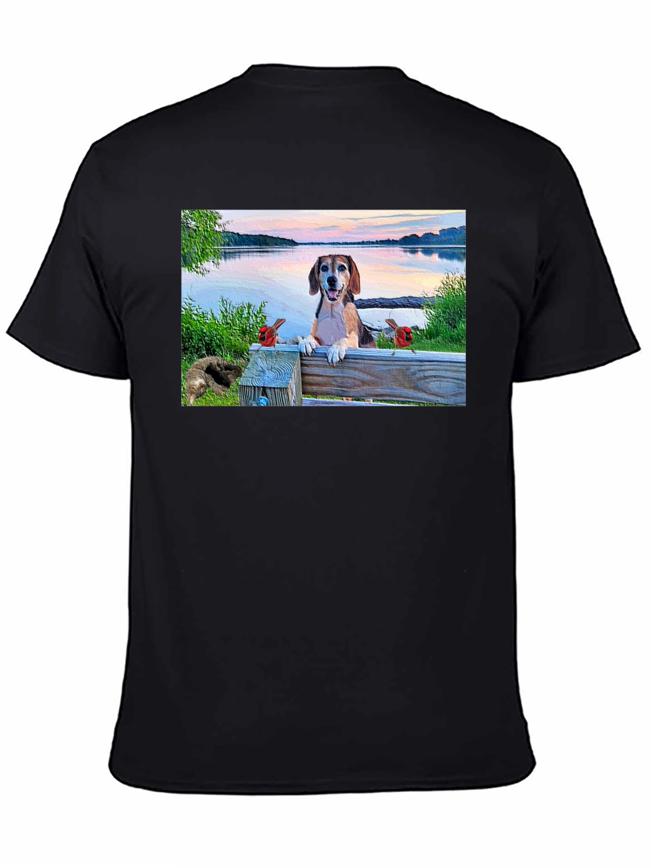 Dog on a Bench T-Shirt