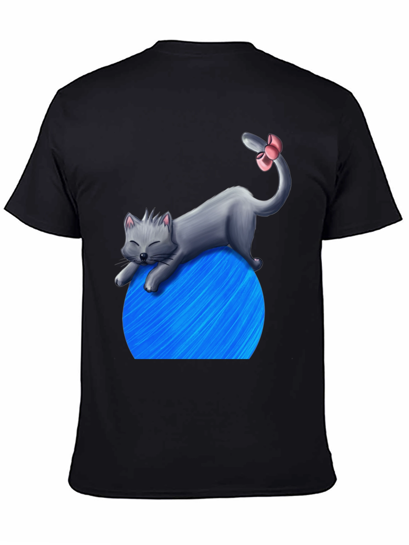 Cat on Yarn Ball Graphic T-Shirt - Unisex