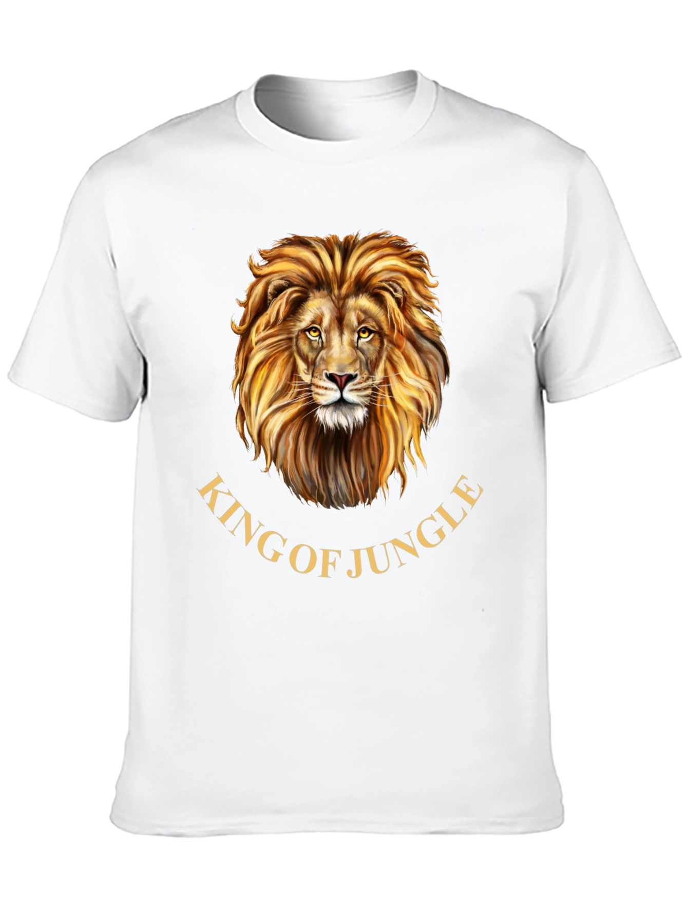 King of the Jungle Lion Graphic Tee - Black