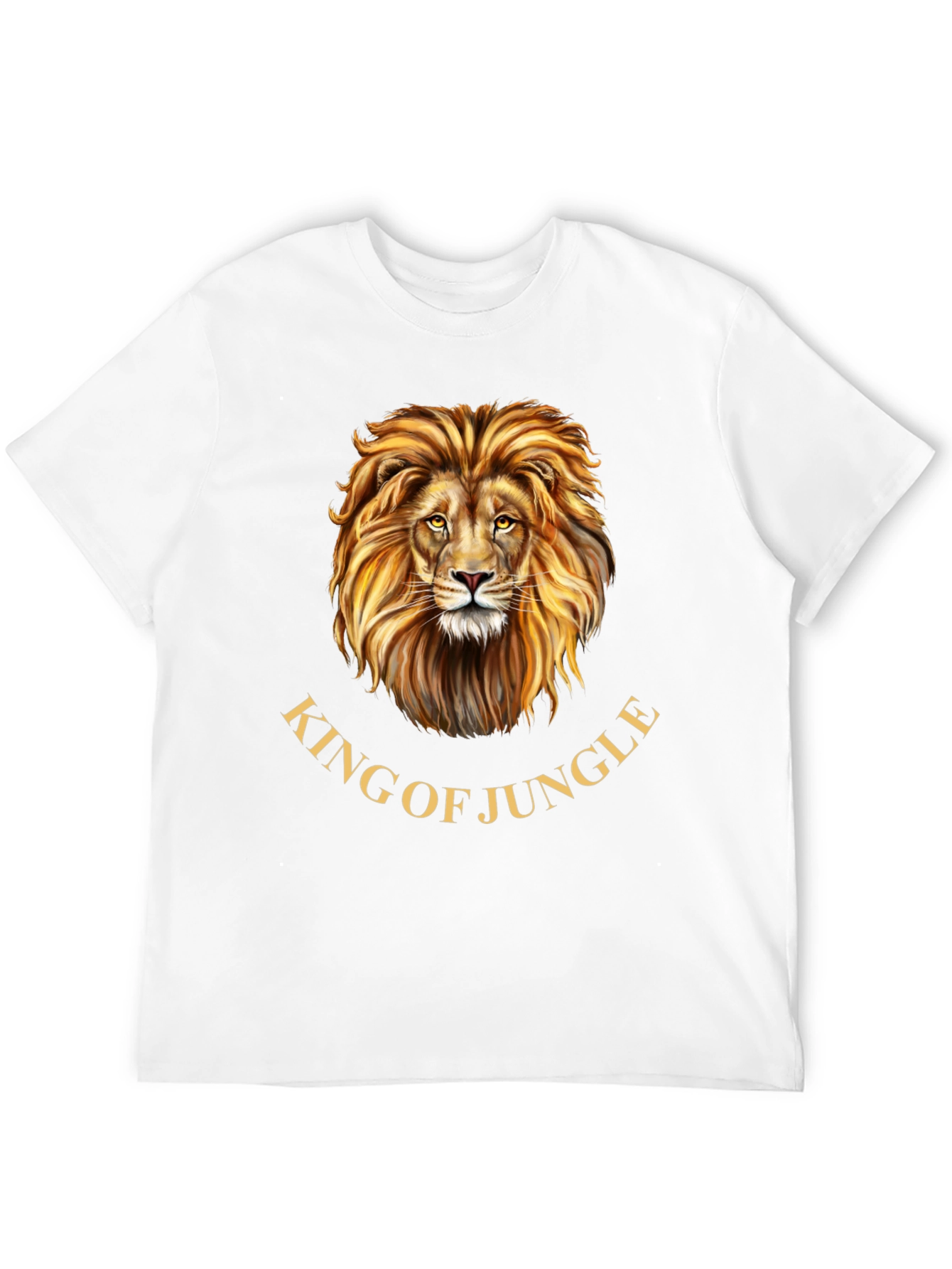 King of the Jungle Lion Graphic Tee - Black