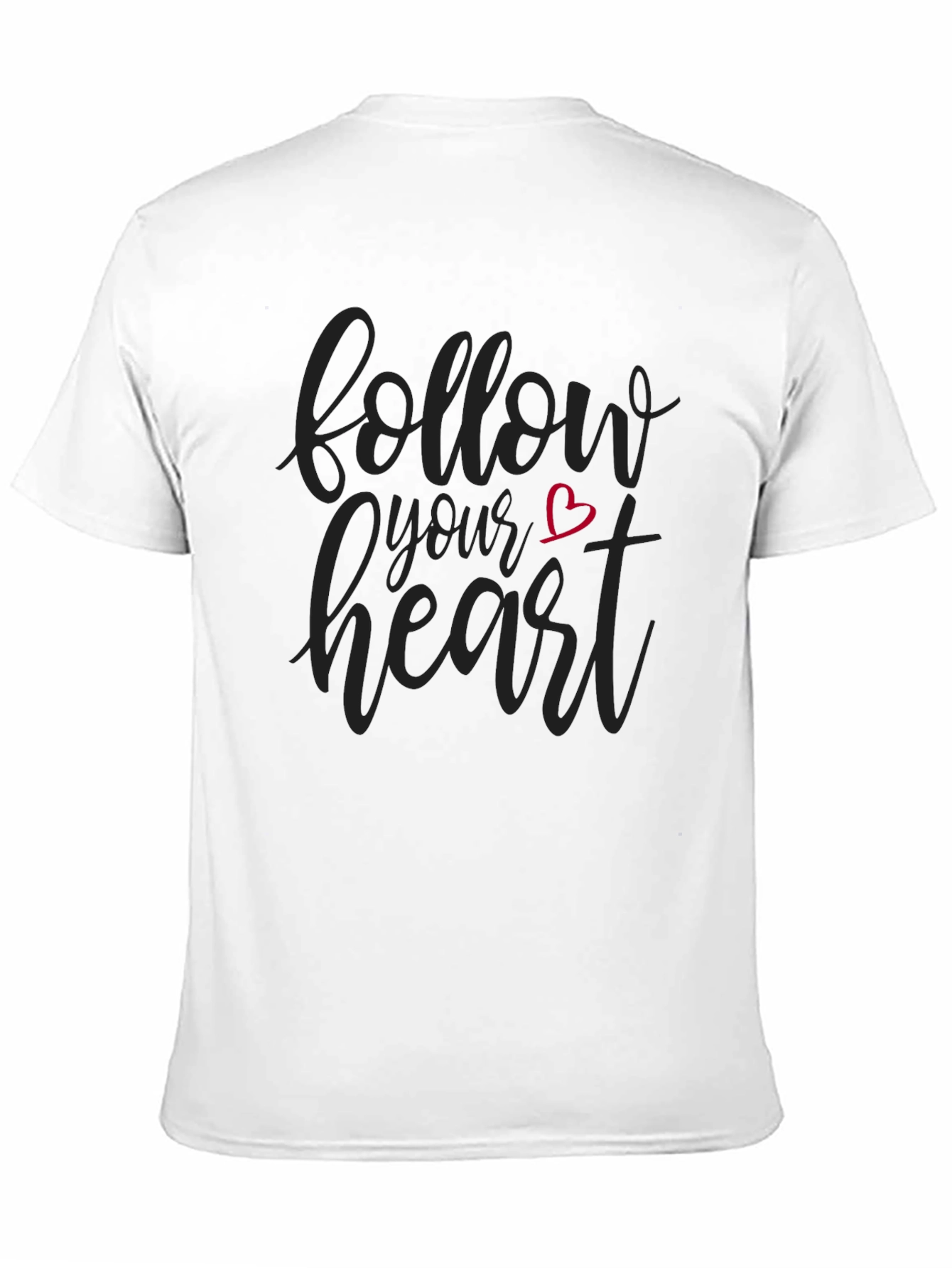 Follow Your Heart Black Graphic Tee
