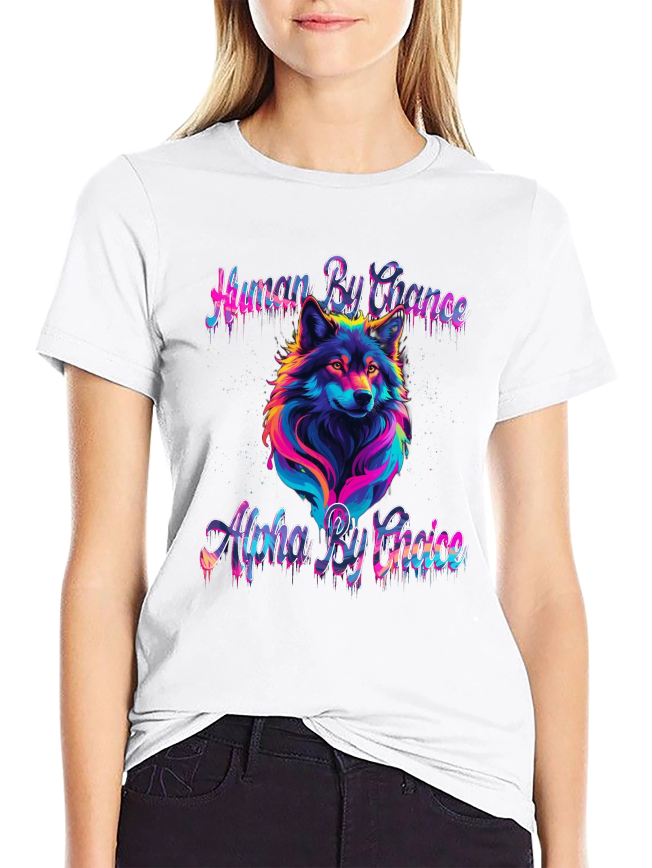Human By Chance Alpha Wolf T-Shirt