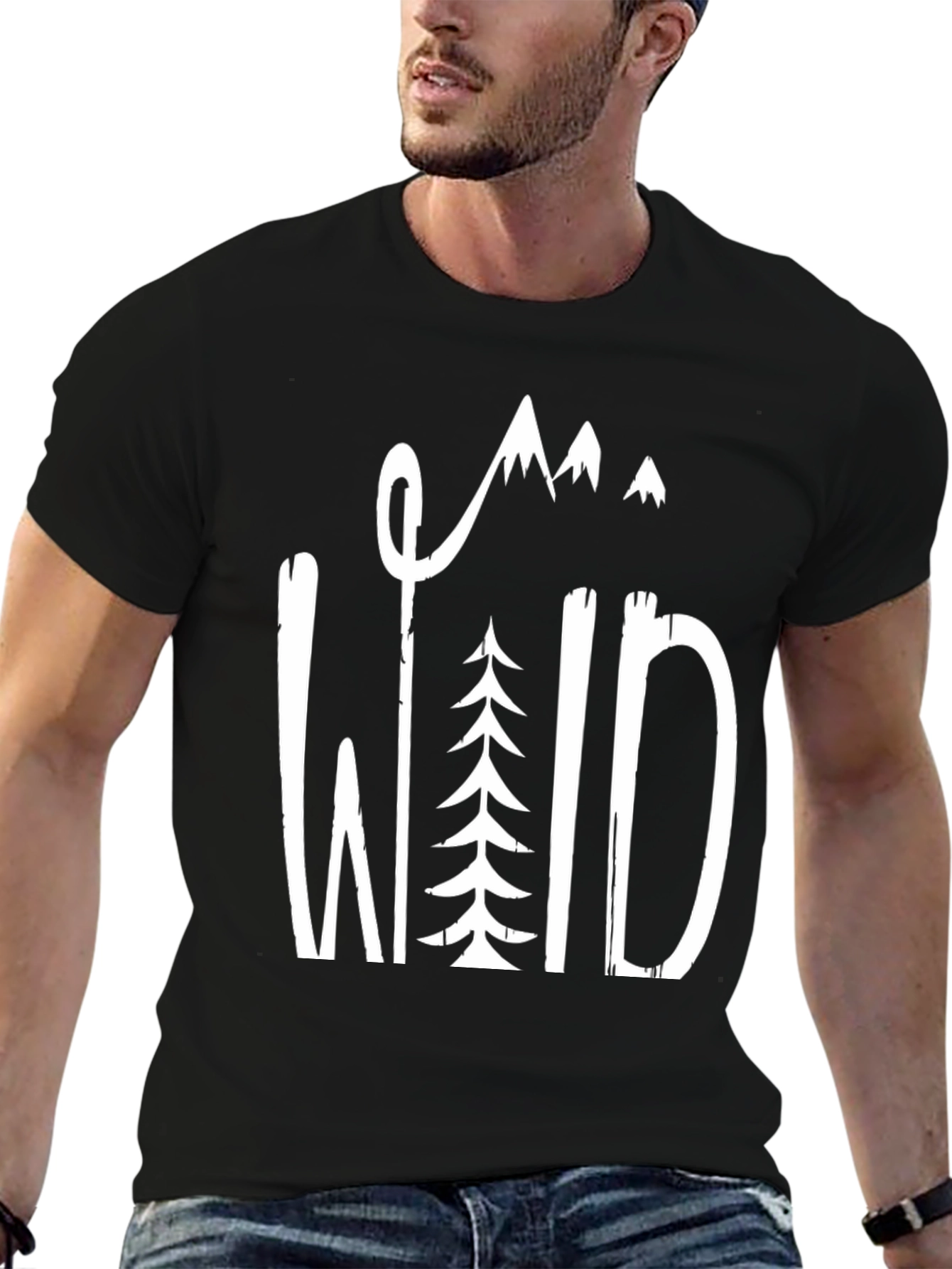 Wild Graphic Tee - Nature Inspired Mountain T-Shirt