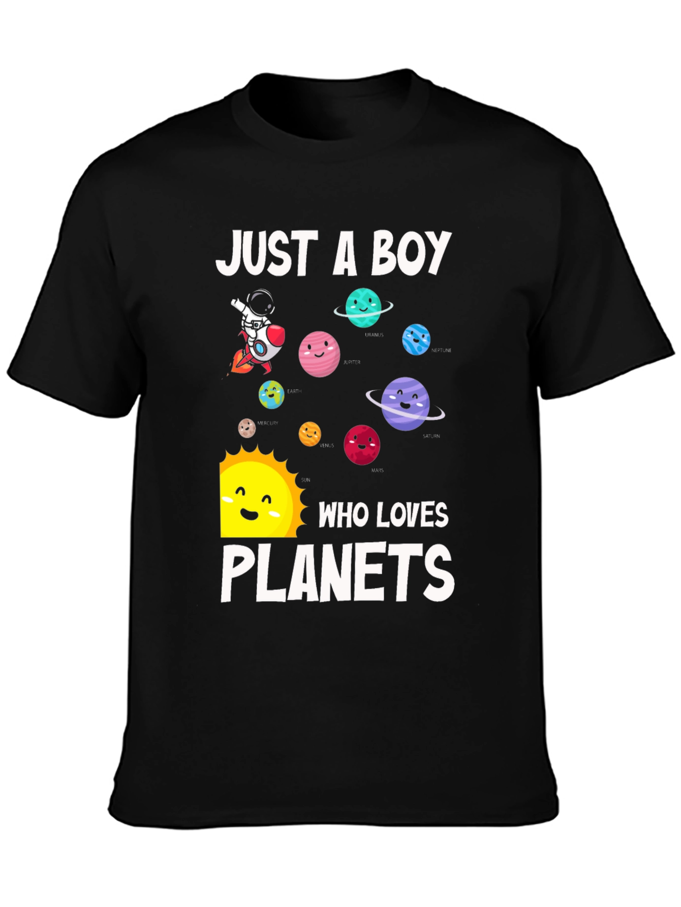 Just A Boy Who Loves Planets T-Shirt
