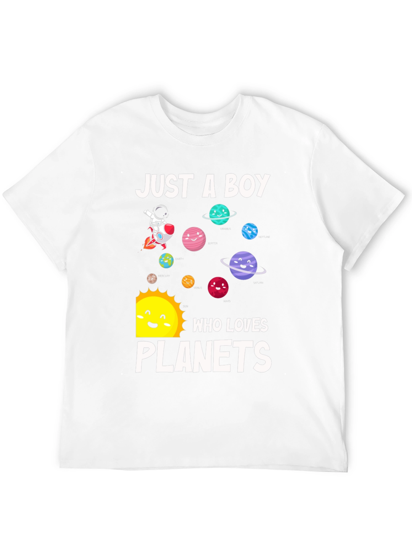 Just A Boy Who Loves Planets T-Shirt