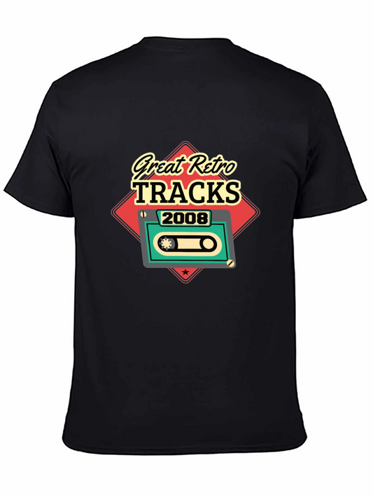 Great Retro Tracks 2008 Black T-Shirt