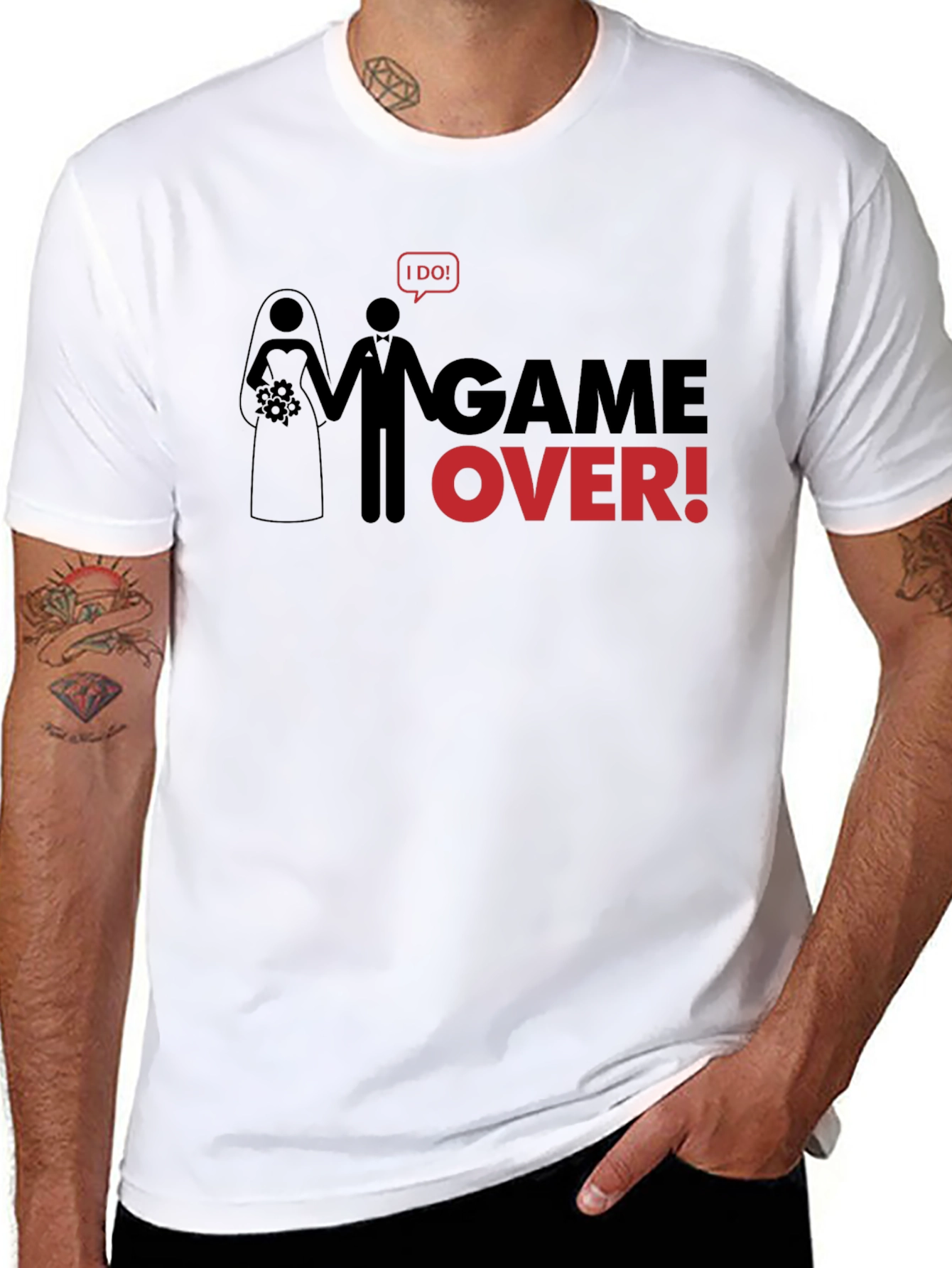 Game Over Wedding T-Shirt - Funny Groom Tee