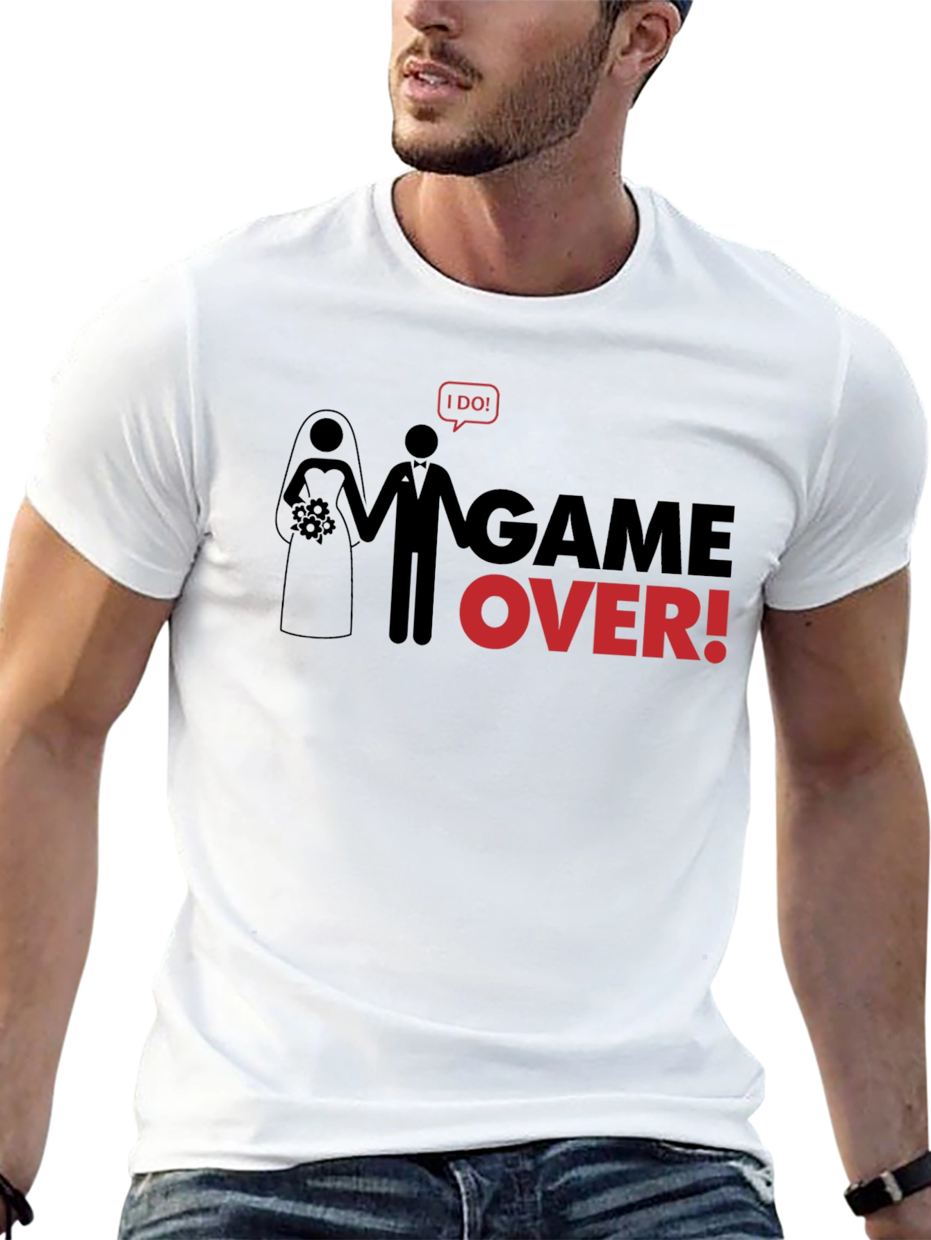 Game Over Wedding T-Shirt - Funny Groom Tee