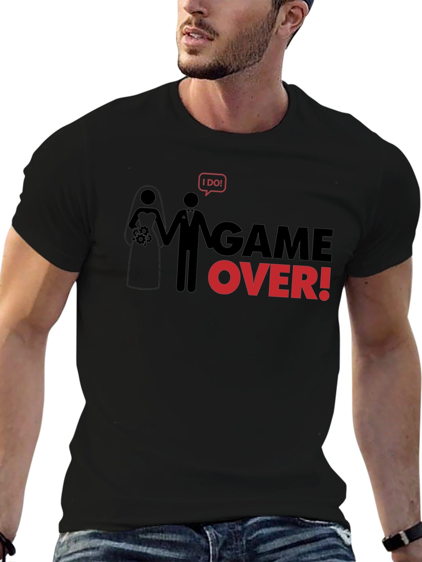 Game Over Wedding T-Shirt - Funny Groom Tee