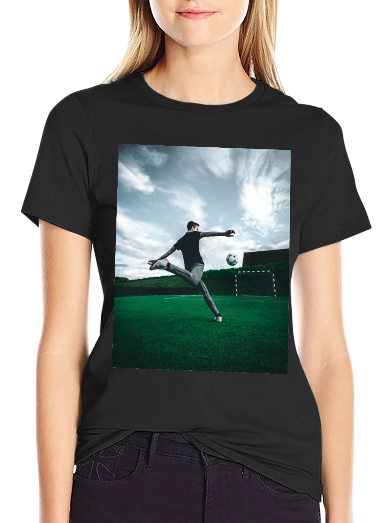 Soccer Kick T-Shirt - Mens Graphic Tee