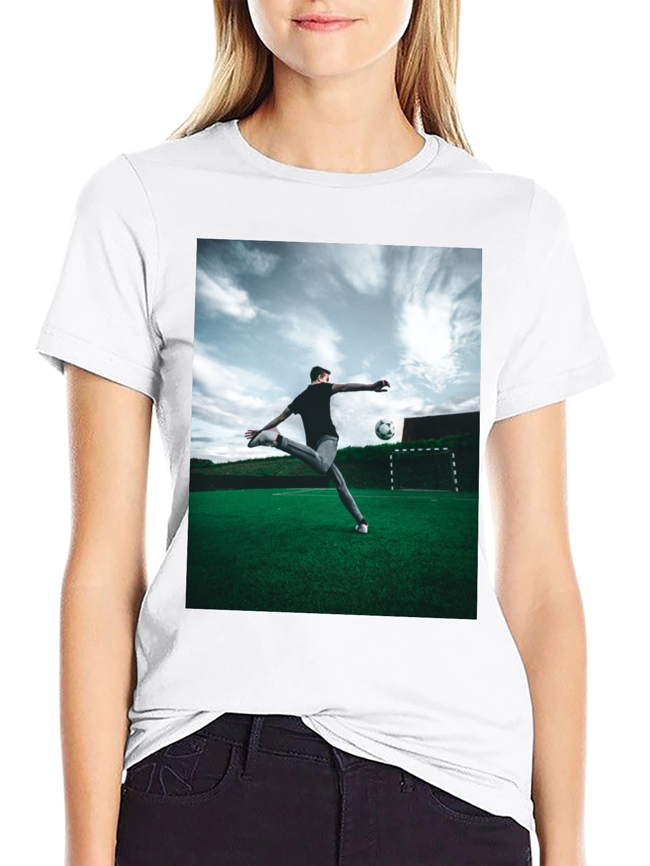 Soccer Kick T-Shirt - Mens Graphic Tee