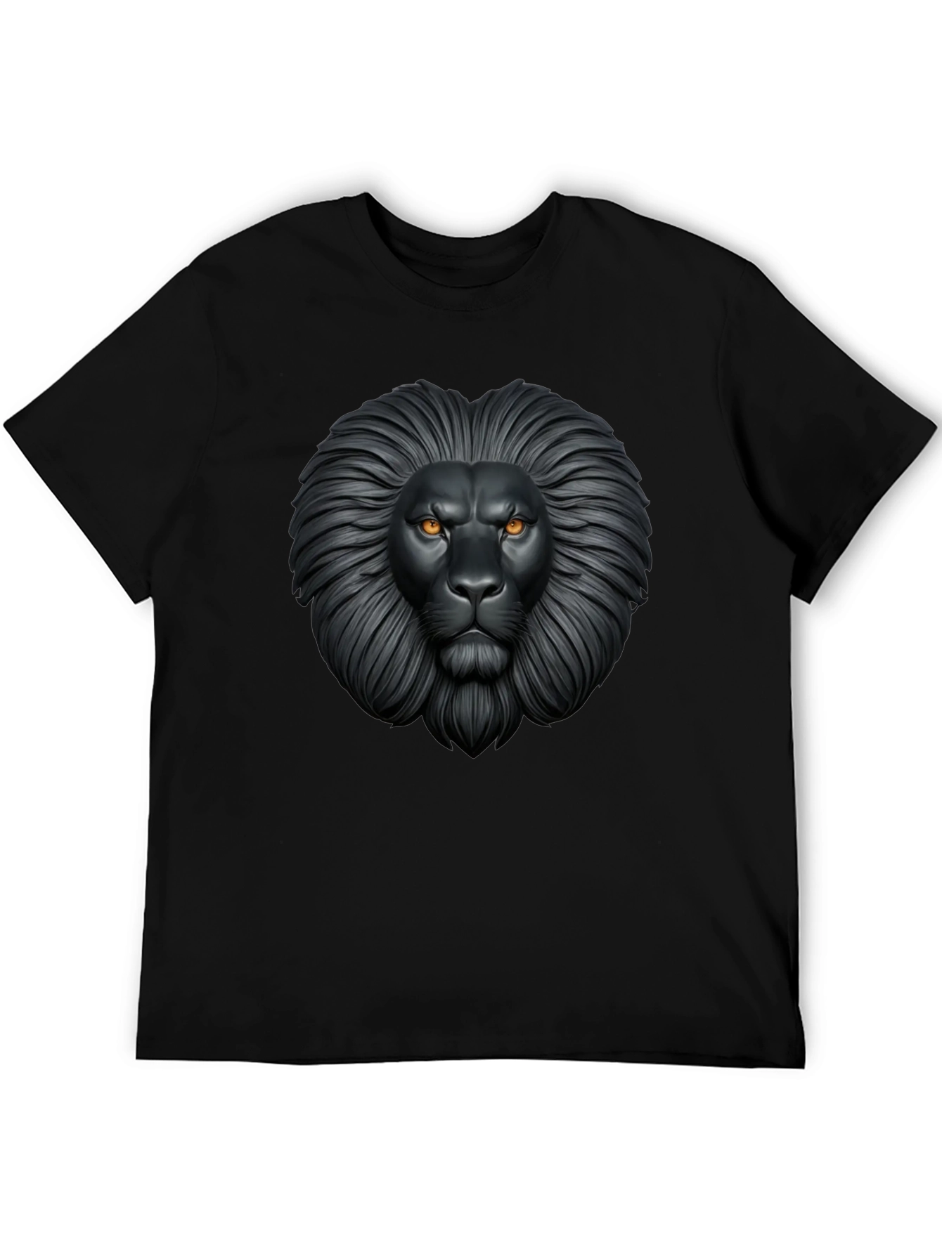 Lion Graphic Black T-Shirt - Fierce Style