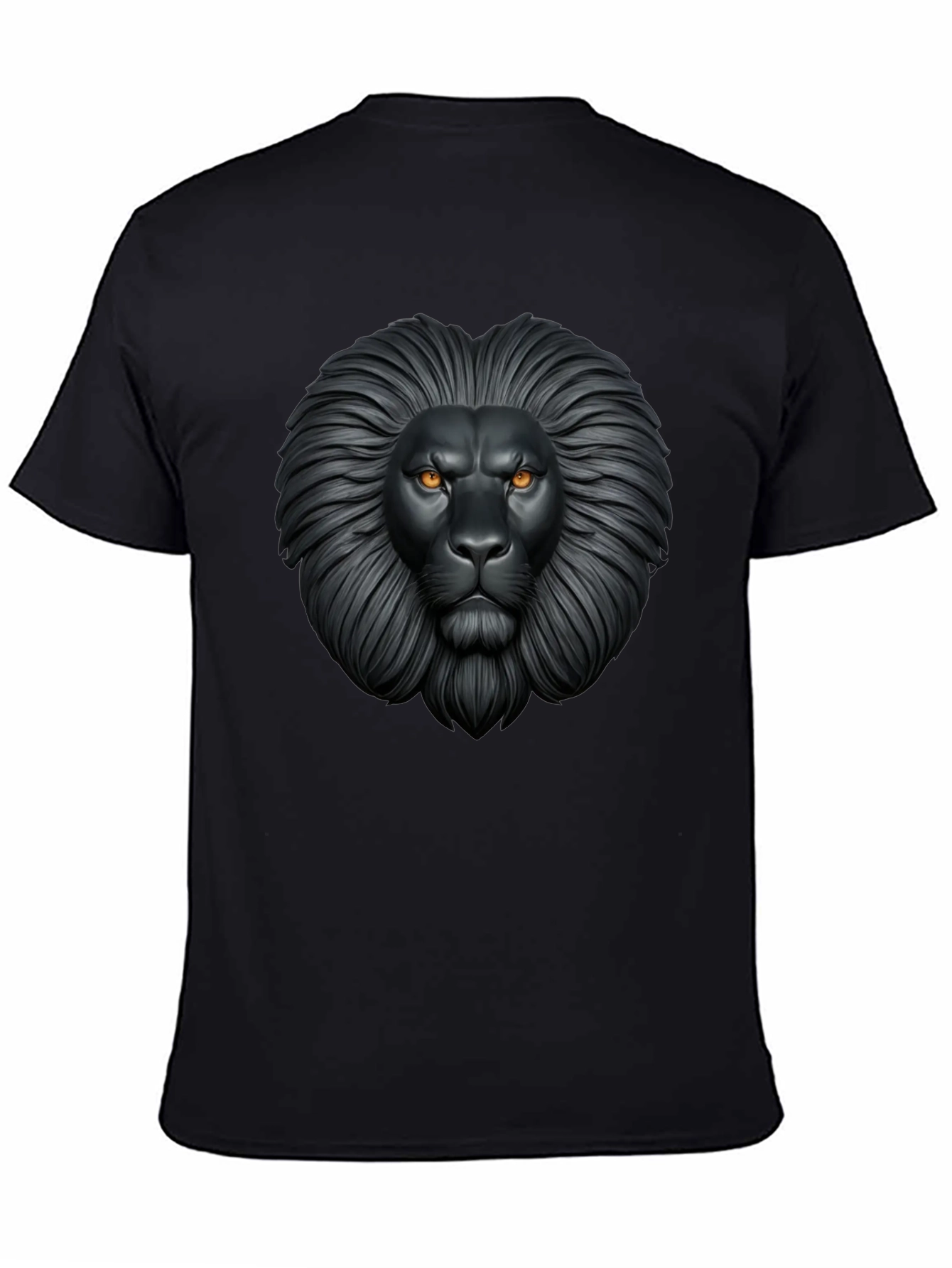 Lion Graphic Black T-Shirt - Fierce Style