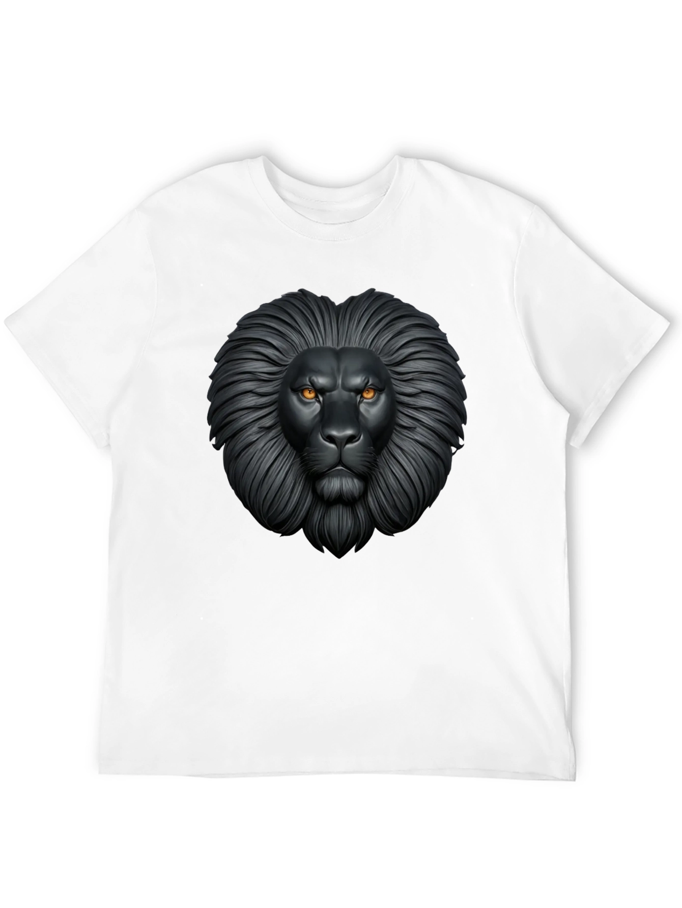 Lion Graphic Black T-Shirt - Fierce Style