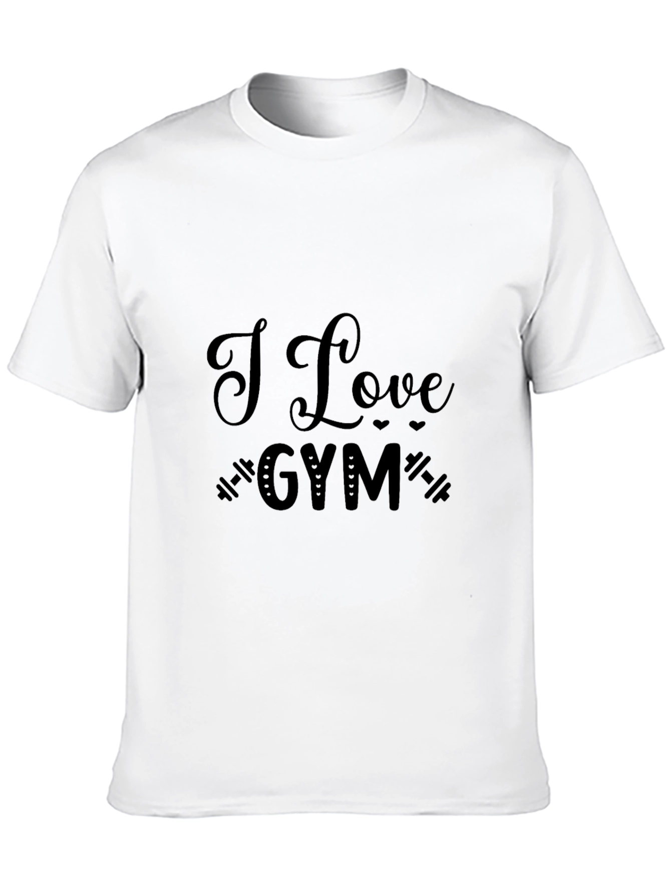 I Love Gym Black T-Shirt