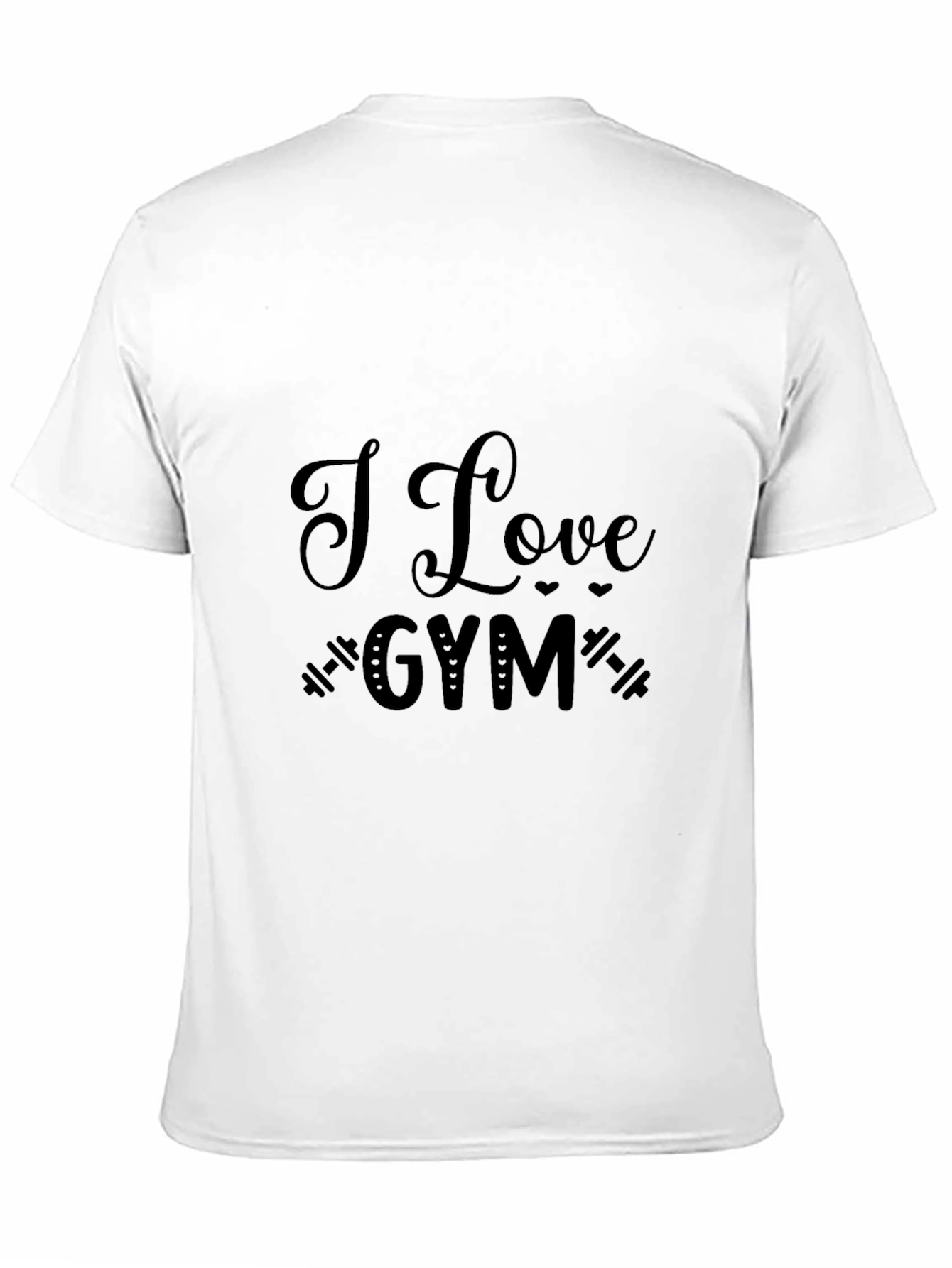 I Love Gym Black T-Shirt