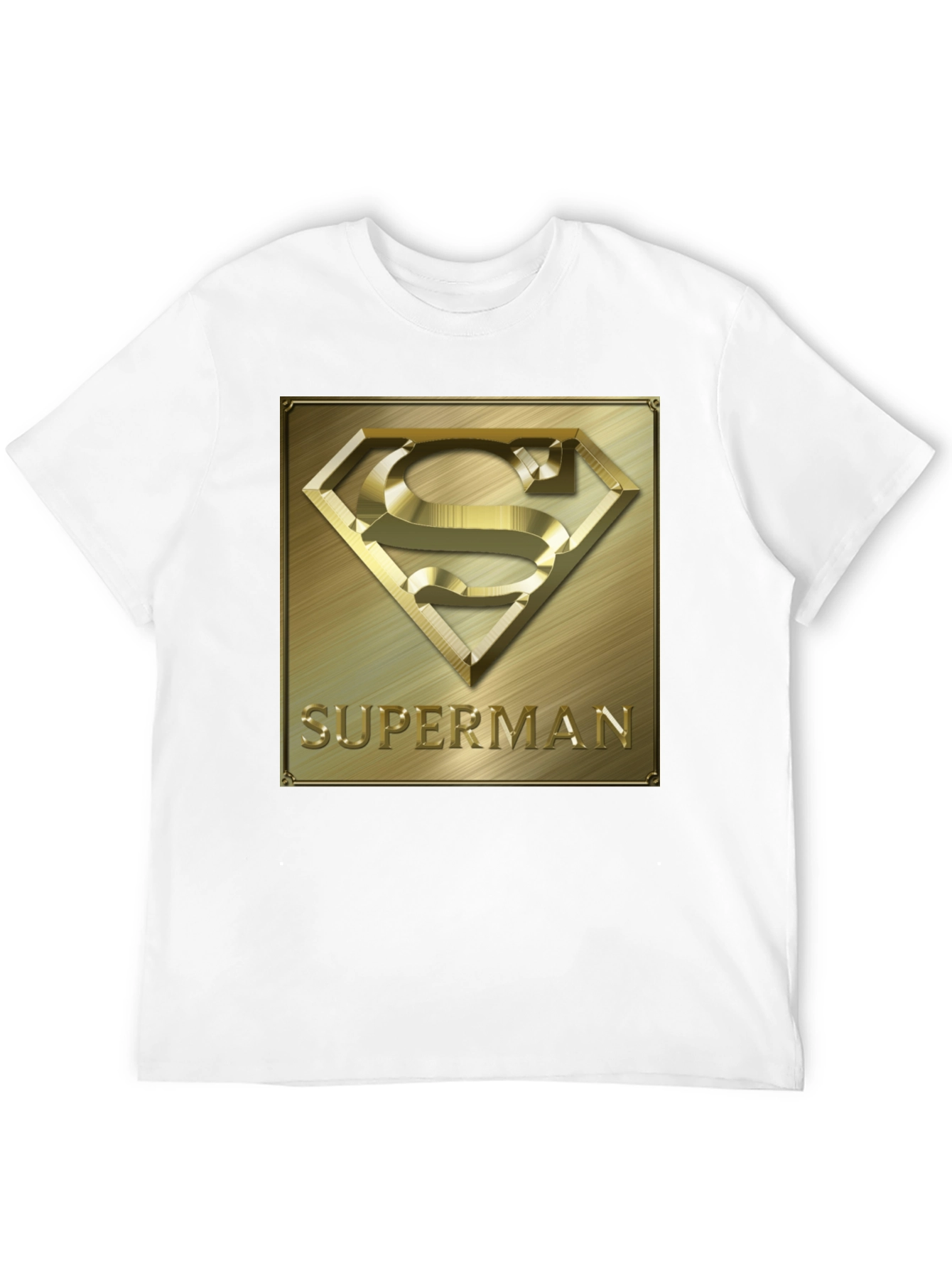 Superman Gold Emblem Black T-Shirt