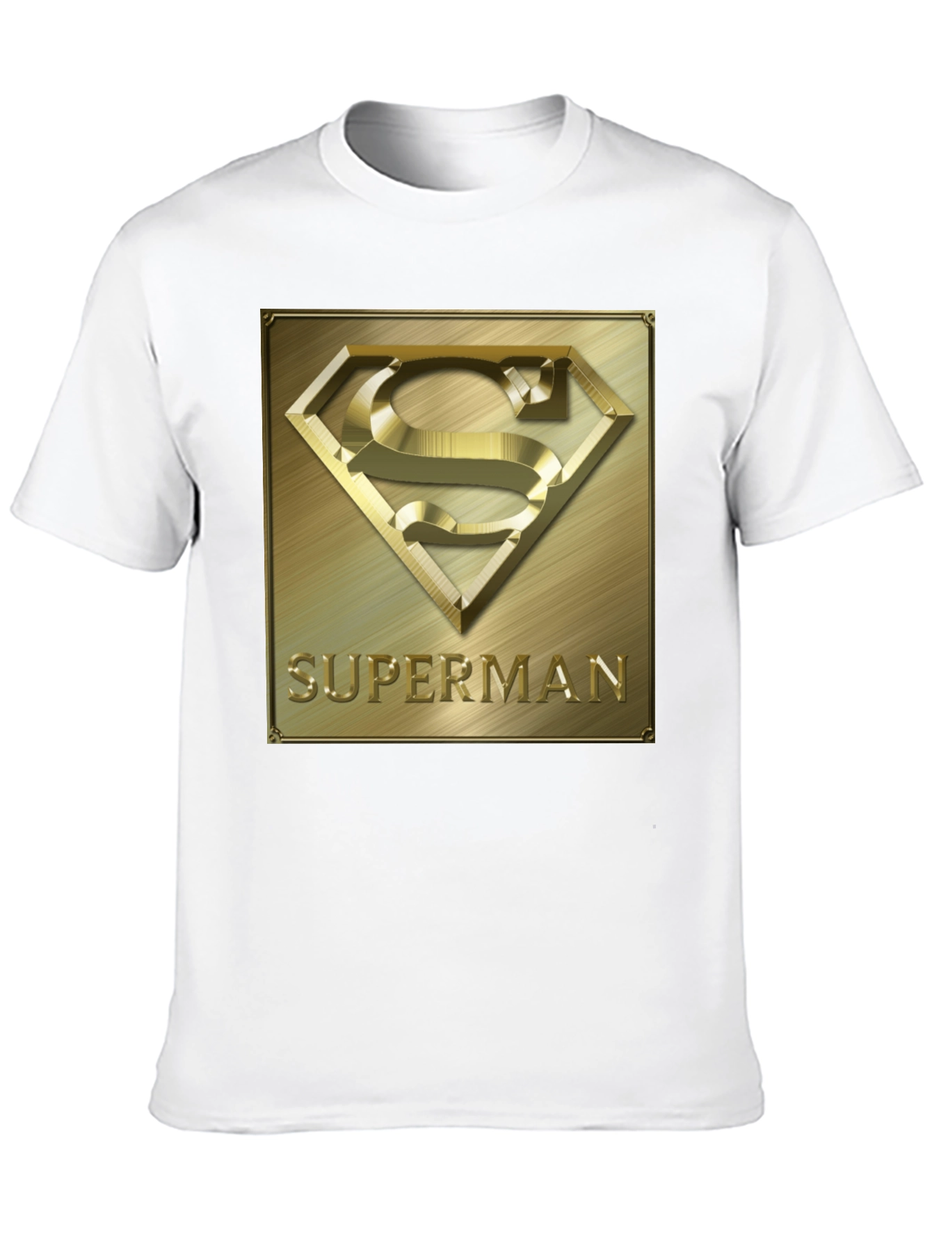 Superman Gold Emblem Black T-Shirt