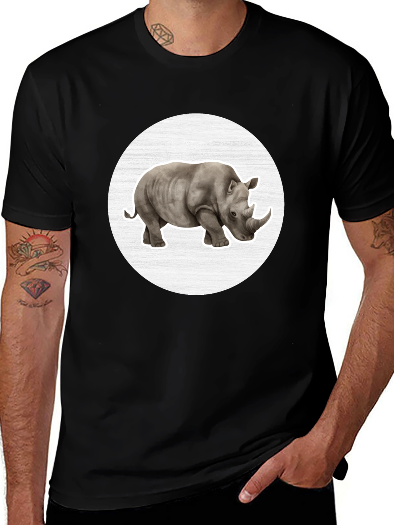 Rhinoceros Graphic Tee - Stylish Comfort