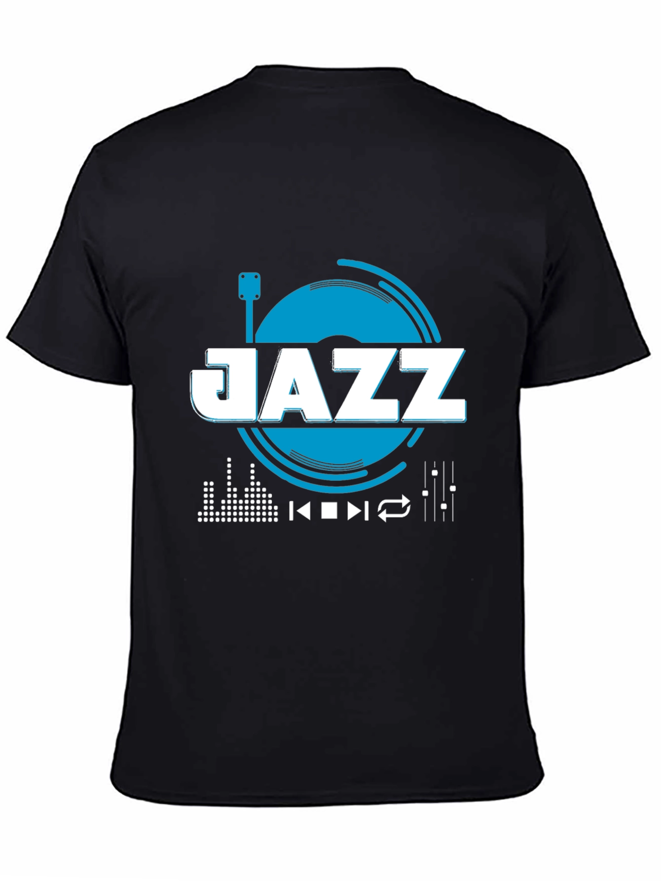 Jazz Music Graphic Tee - Black