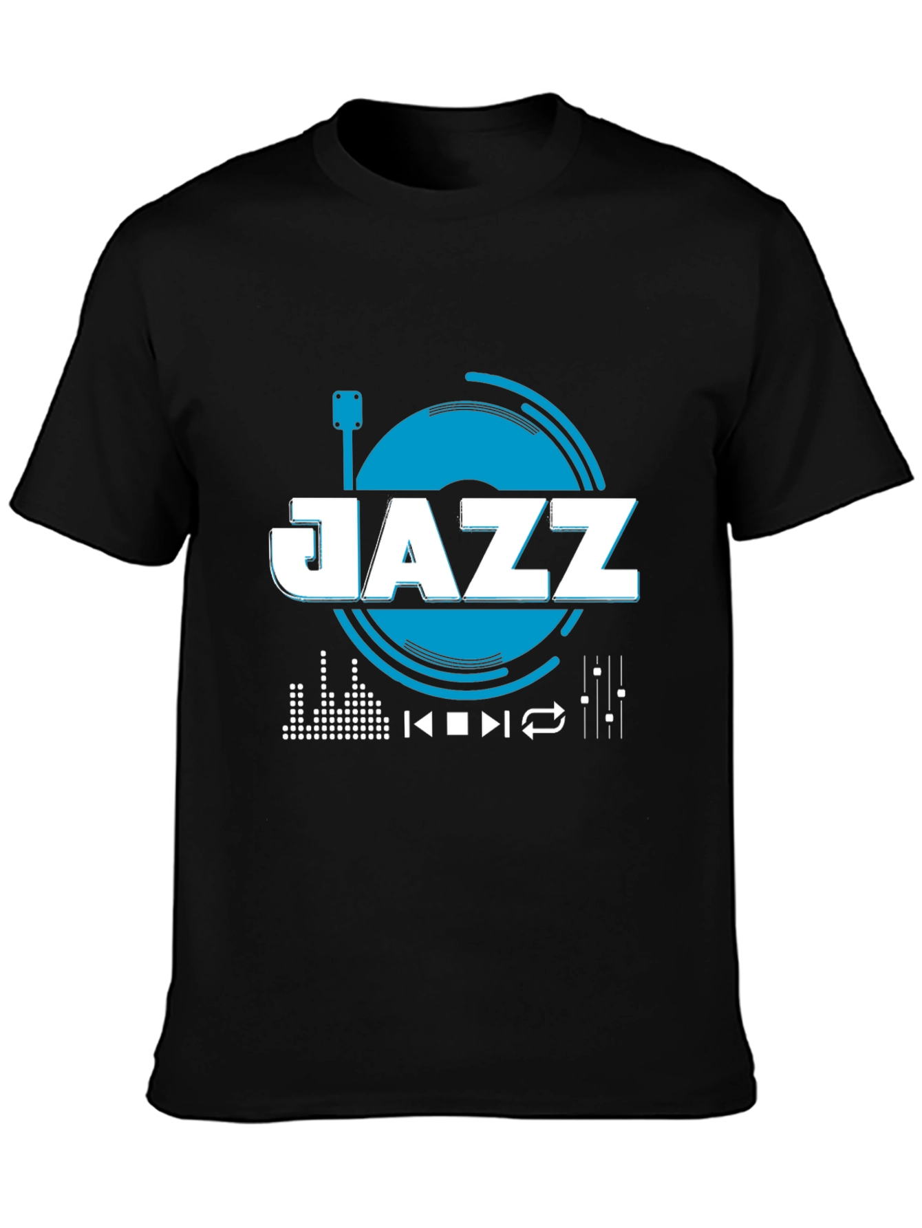 Jazz Music Graphic Tee - Black