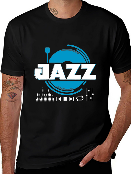 Jazz Music Graphic Tee - Black