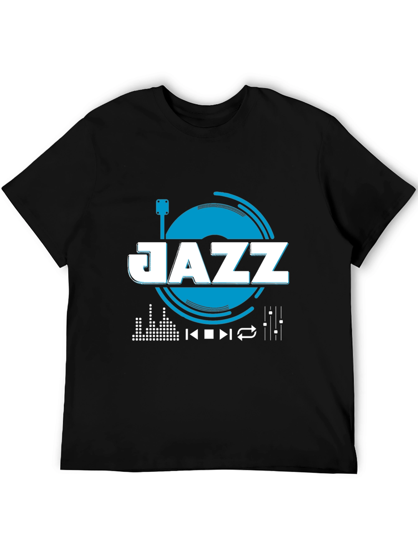 Jazz Music Graphic Tee - Black