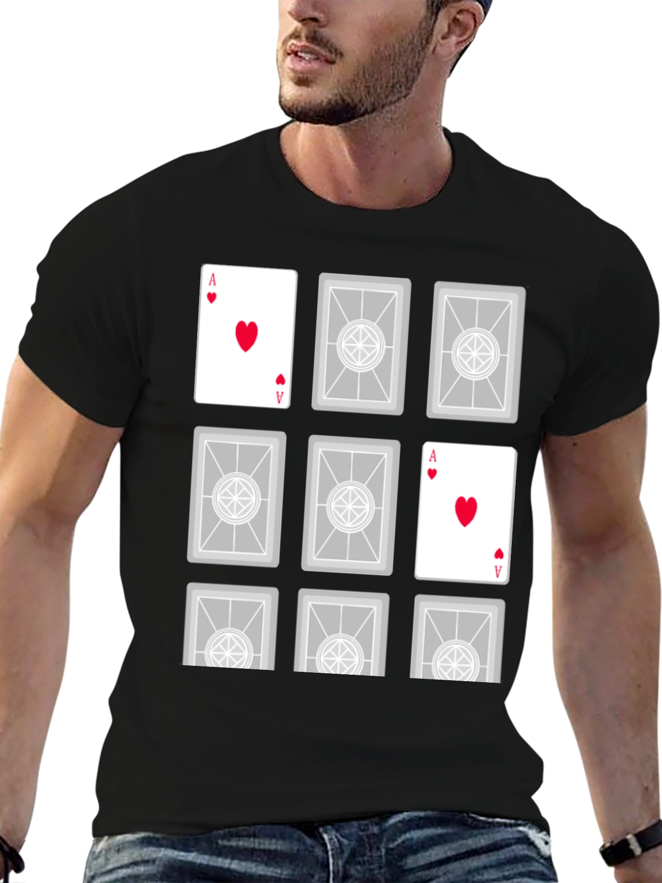 Ace of Hearts Graphic T-Shirt - Playing Card Tee