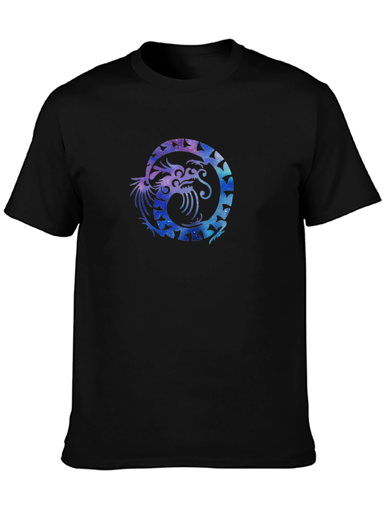 Galaxy Dragon Graphic Black Tee