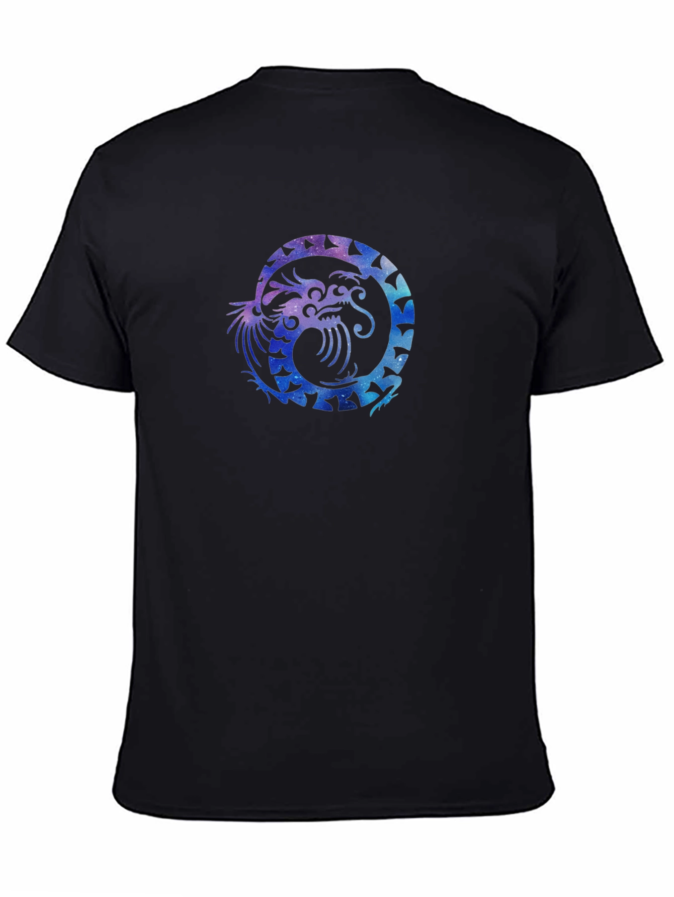 Galaxy Dragon Graphic Black Tee