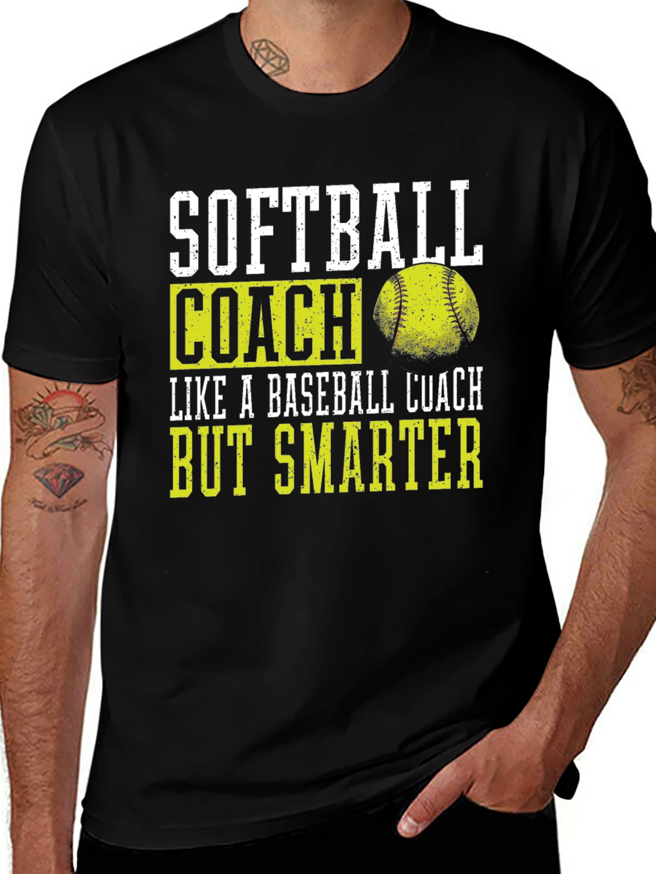 Softball Coach Smarter Graphic Tee
