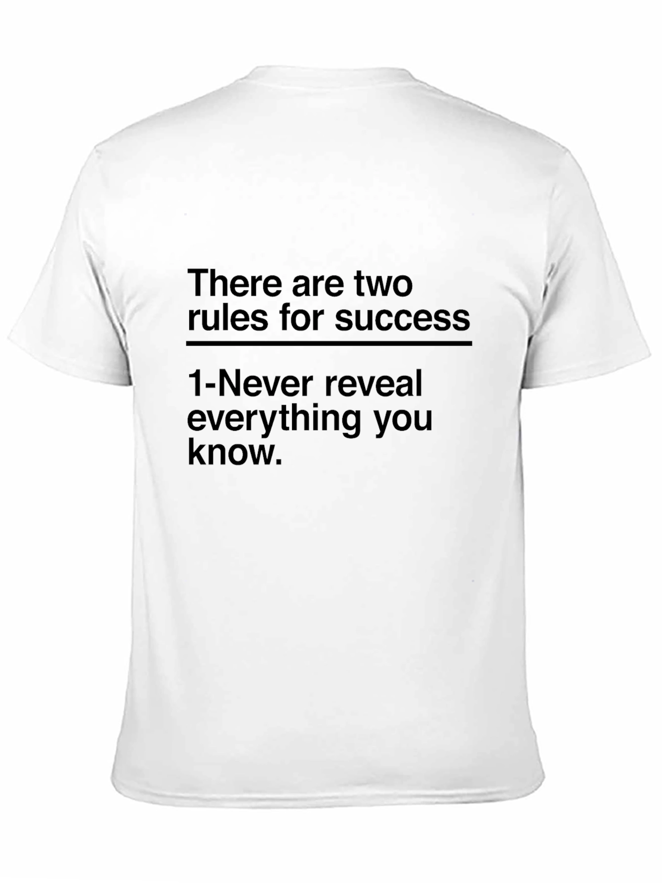 Success Rules Graphic Black T-Shirt