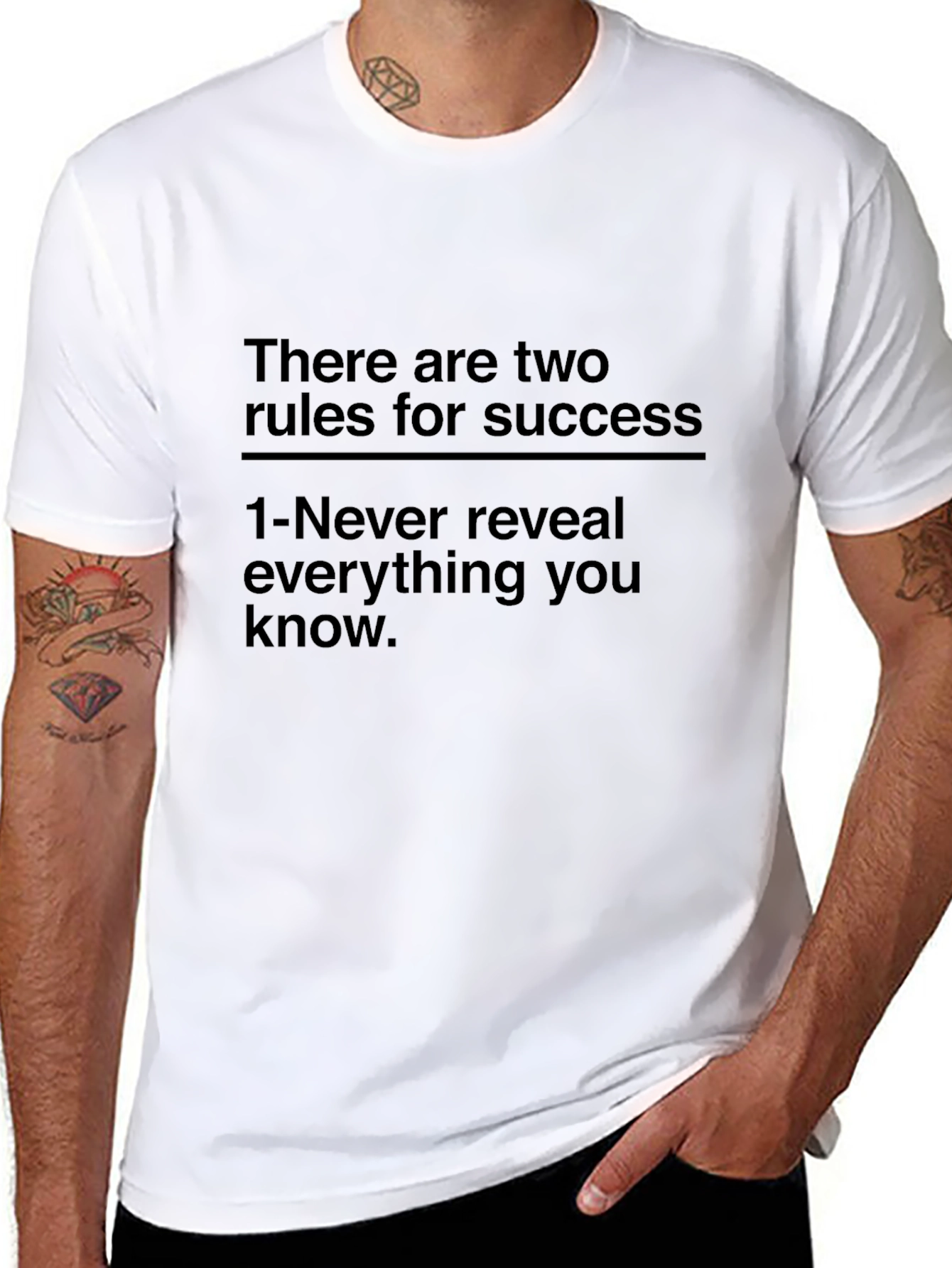Success Rules Graphic Black T-Shirt