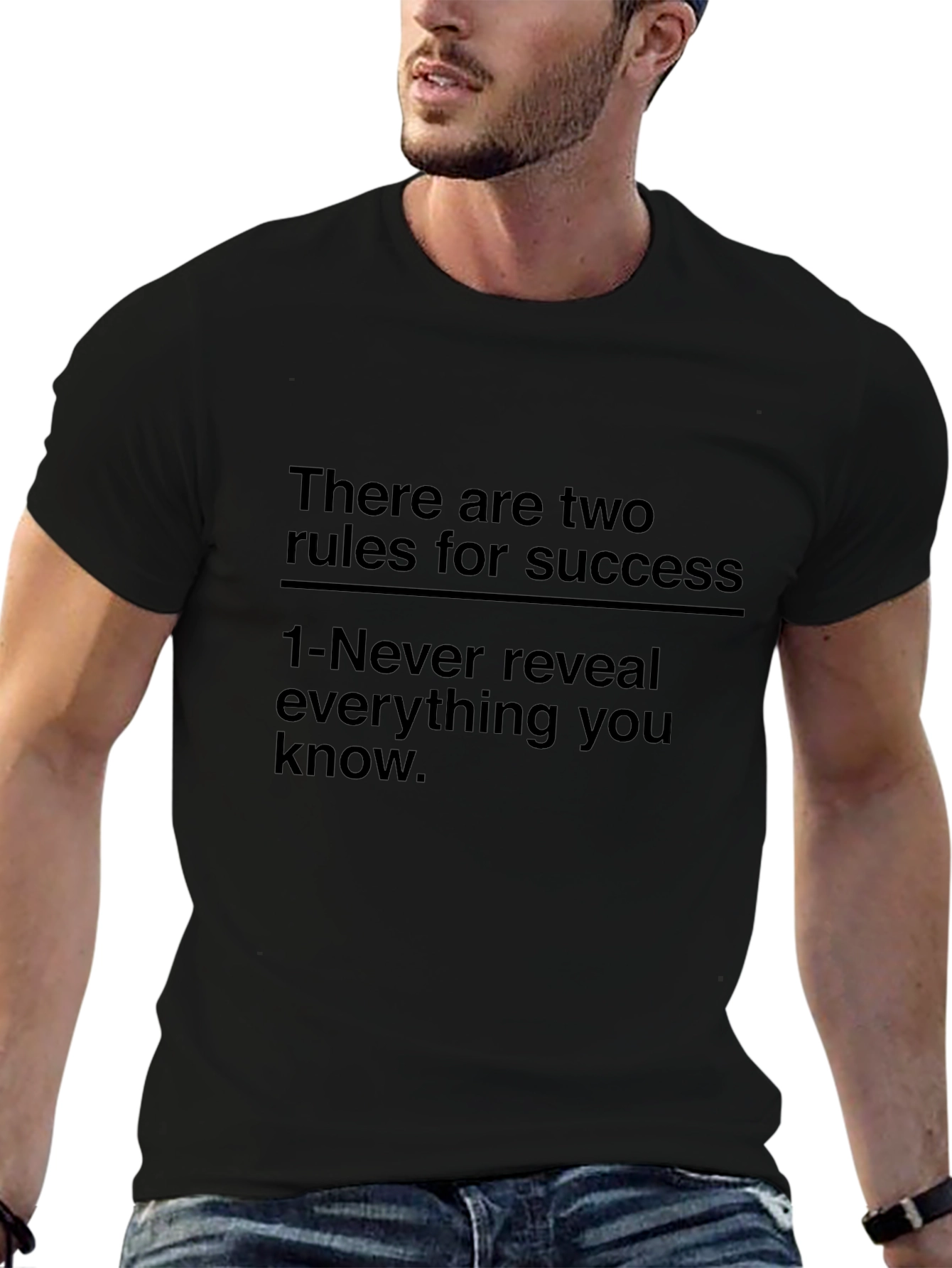 Success Rules Graphic Black T-Shirt