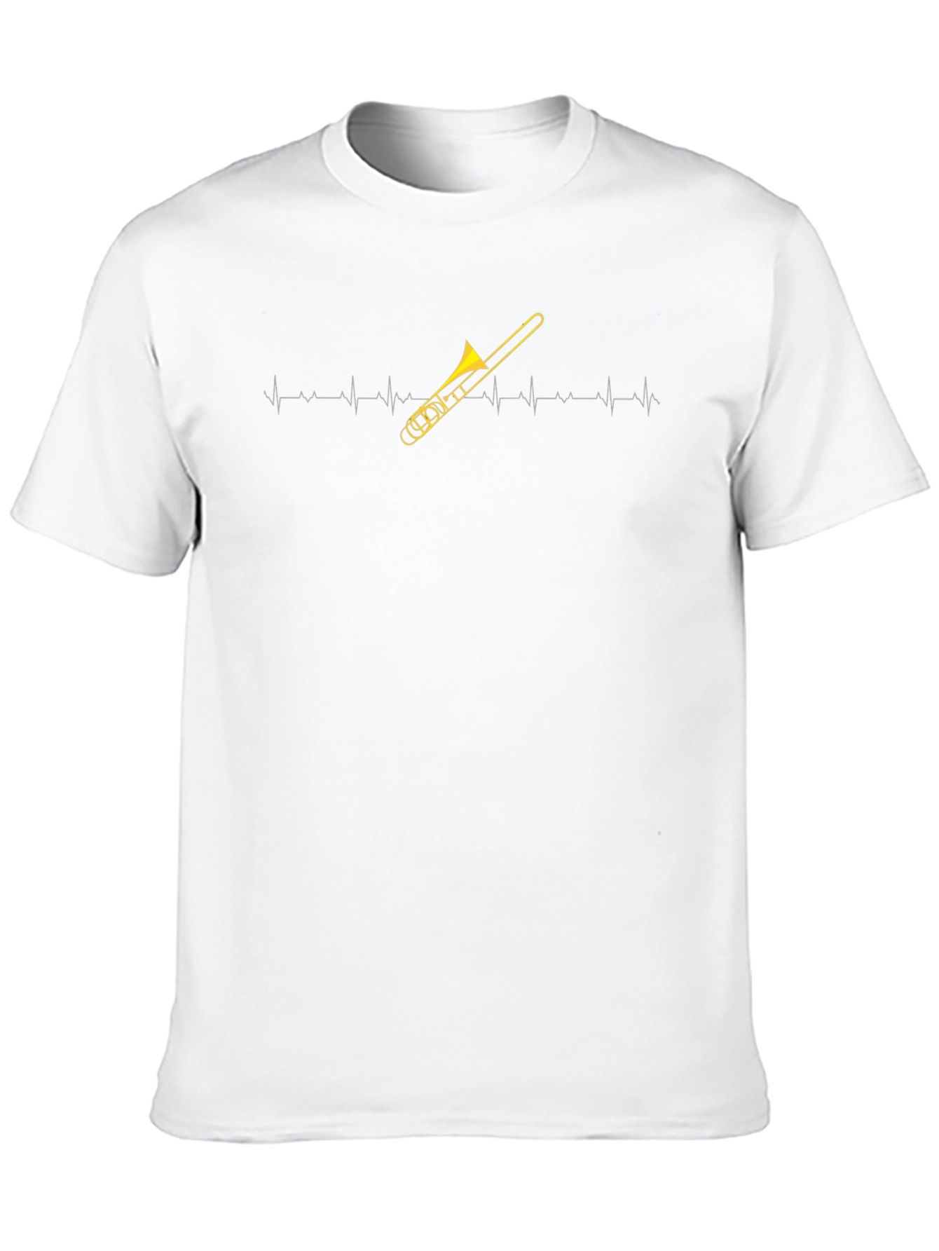 Trombone Heartbeat T-Shirt - Musicians Essential