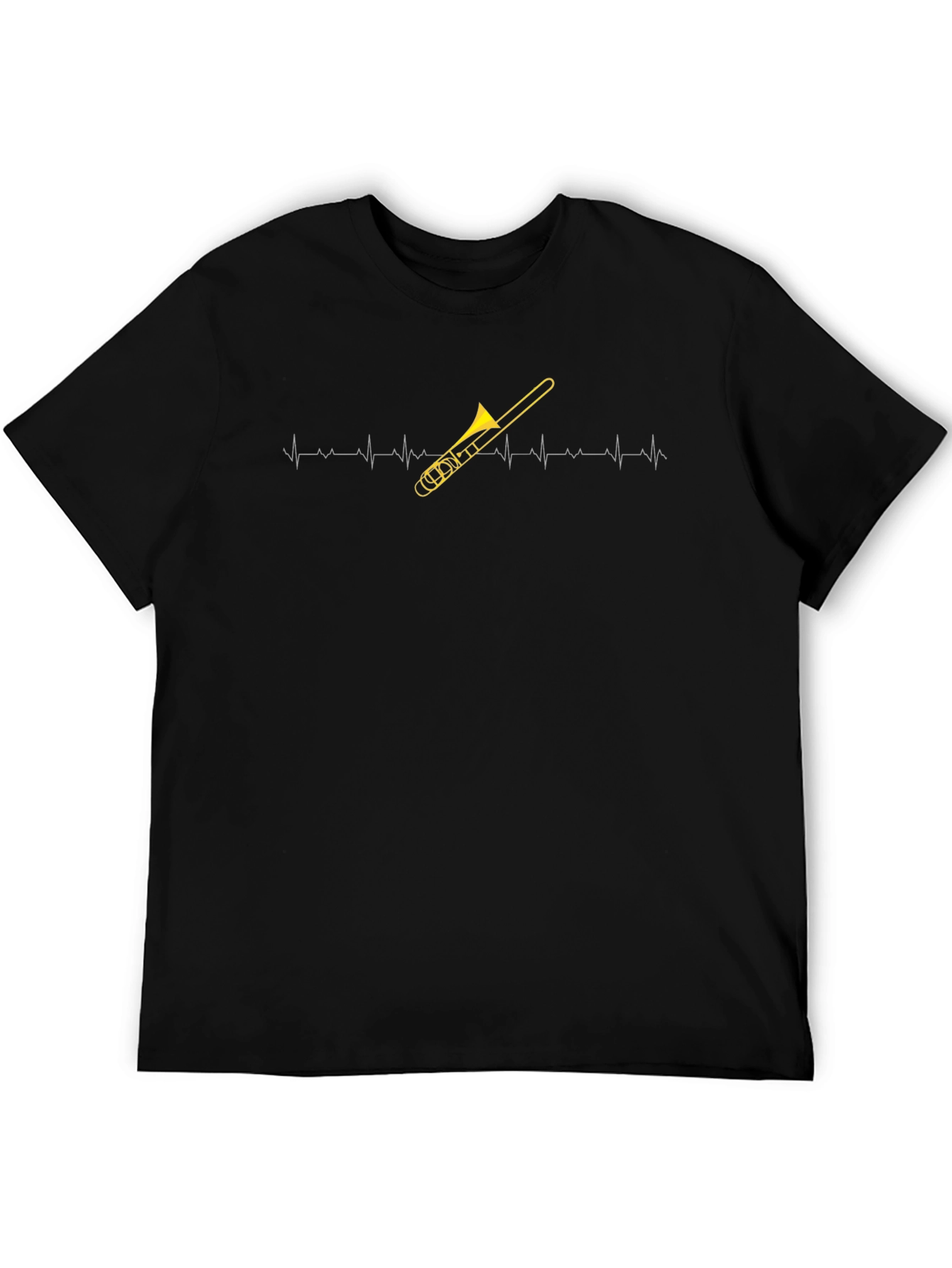 Trombone Heartbeat T-Shirt - Musicians Essential