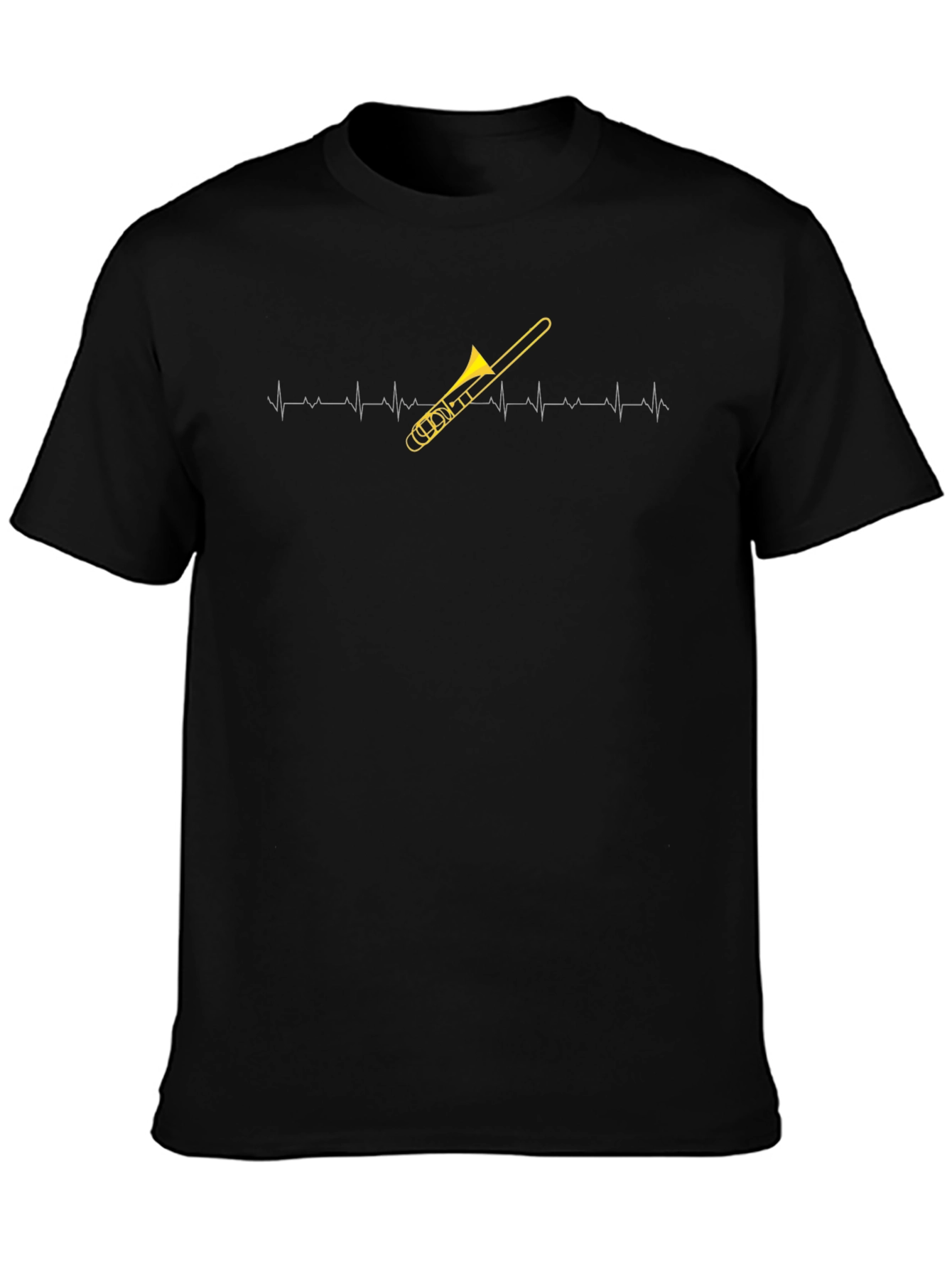 Trombone Heartbeat T-Shirt - Musicians Essential