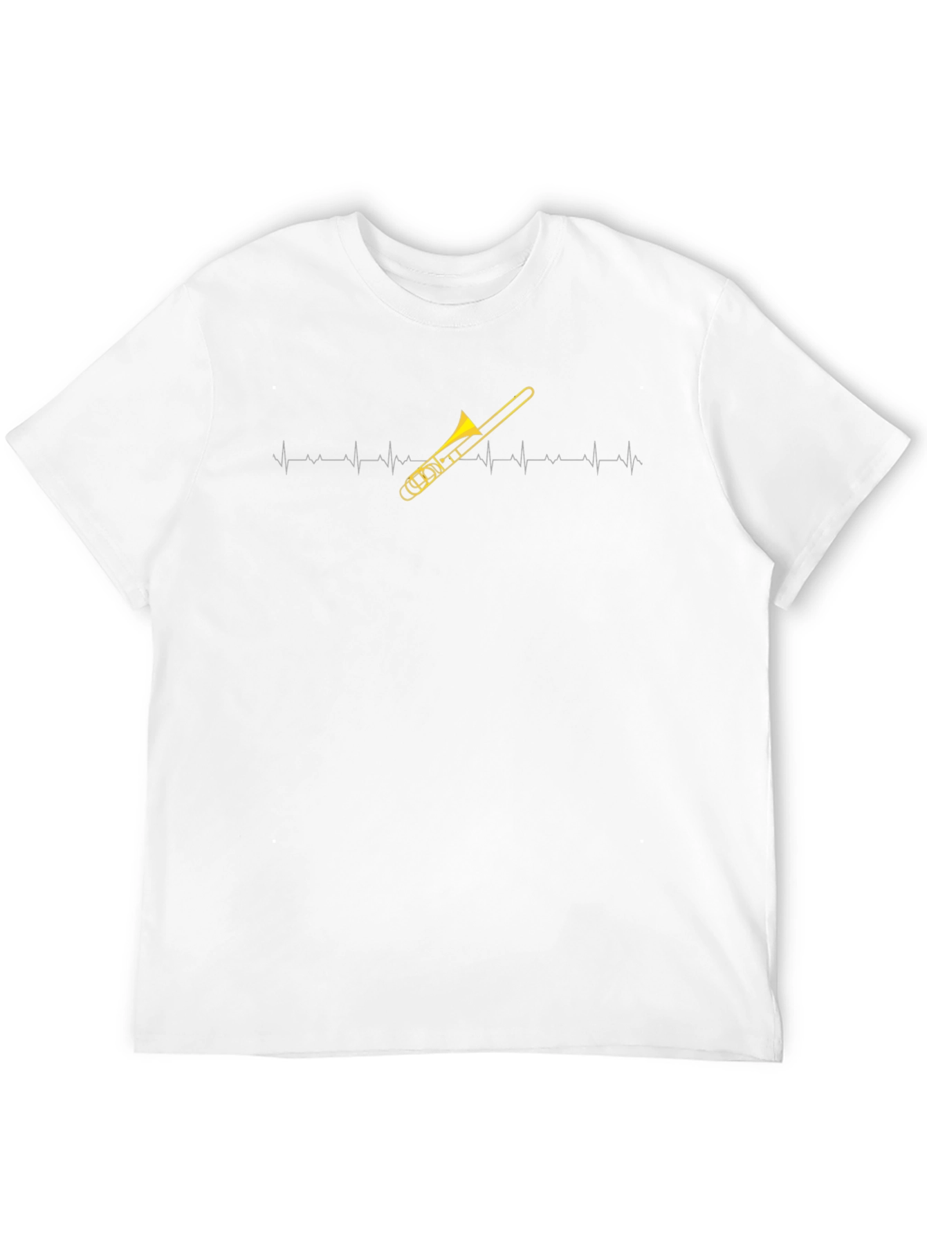 Trombone Heartbeat T-Shirt - Musicians Essential
