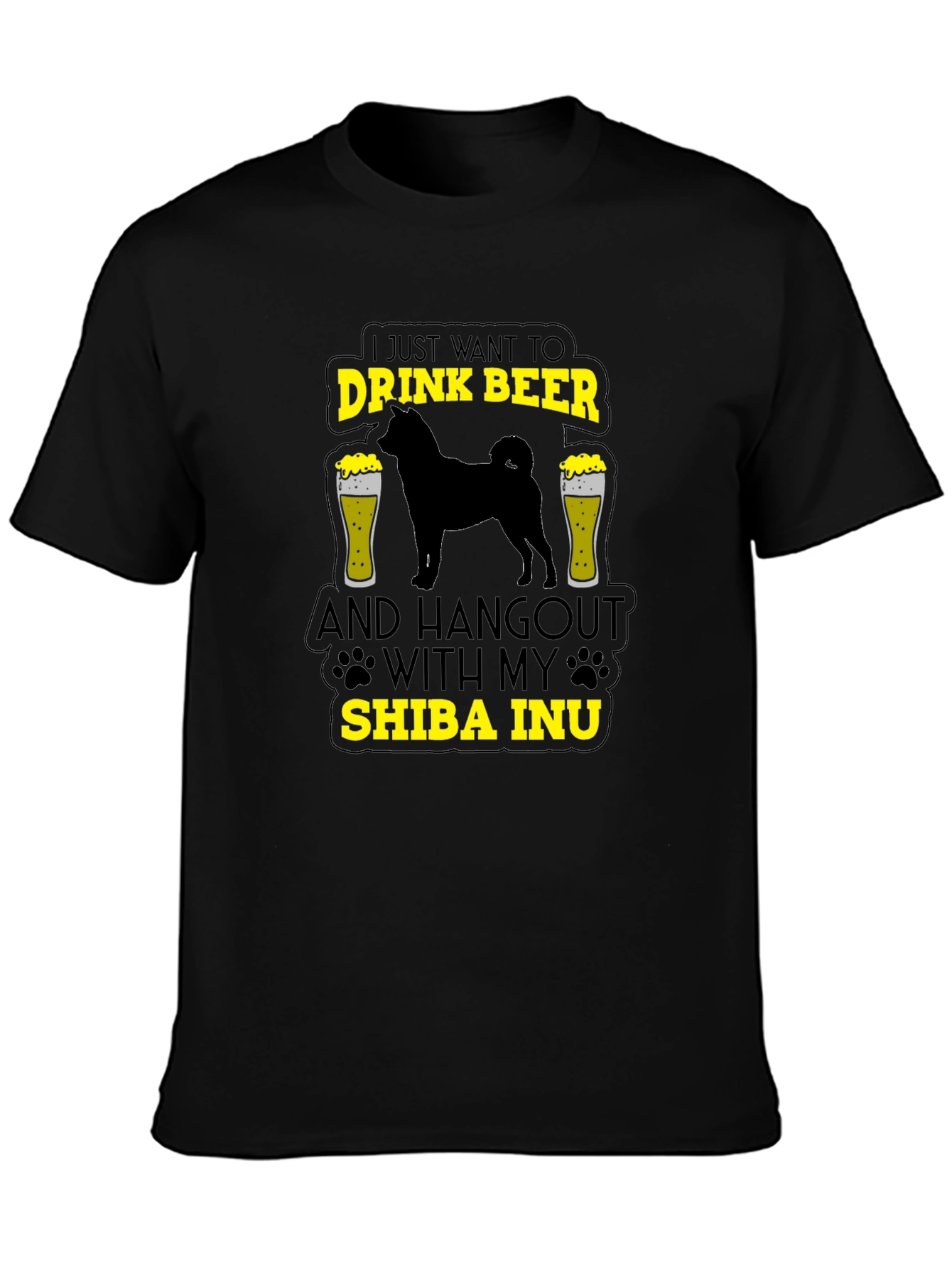 Drink Beer Shiba Inu T-Shirt